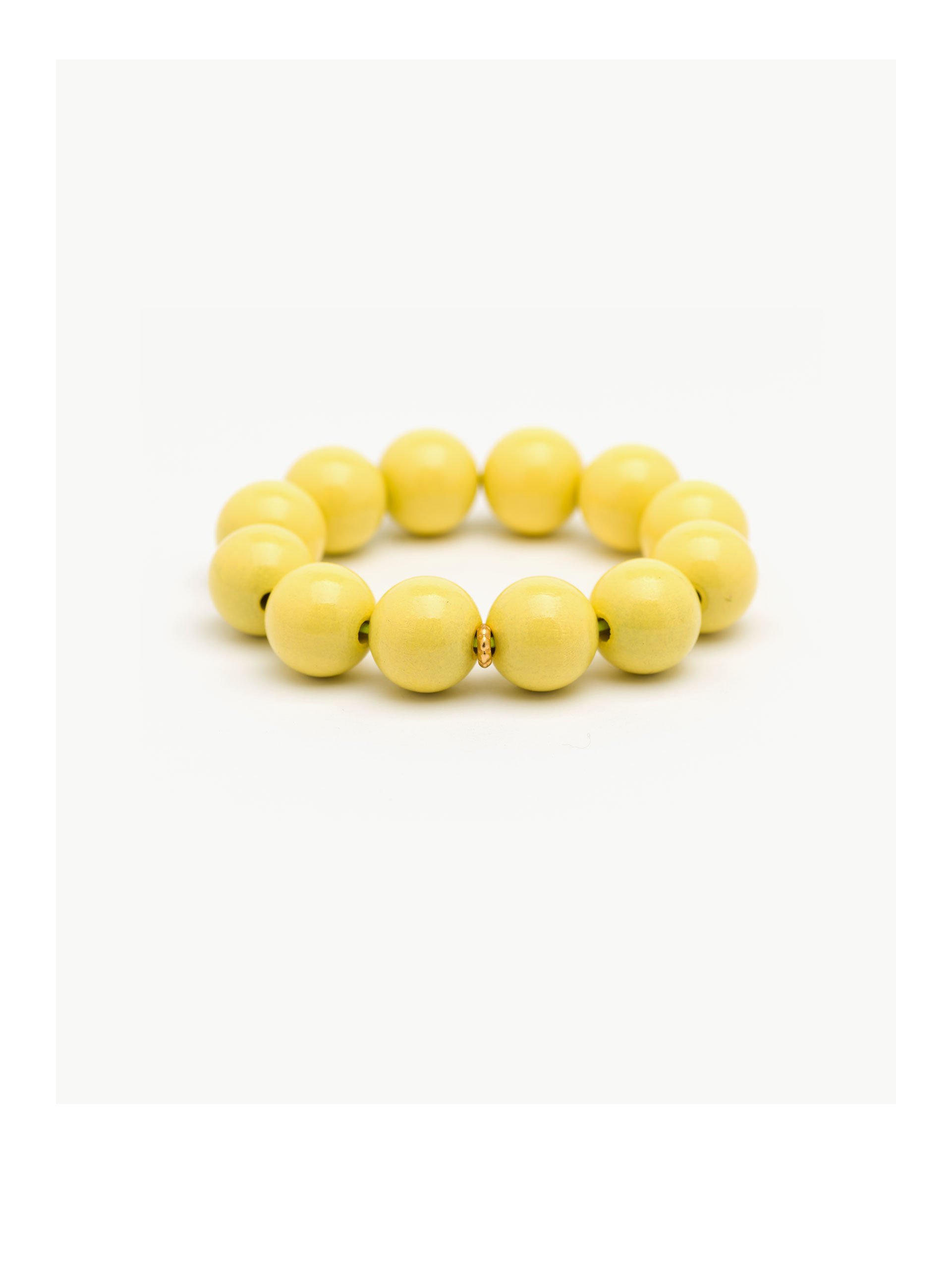 WOODY BRACELET PASTEL YELLOW