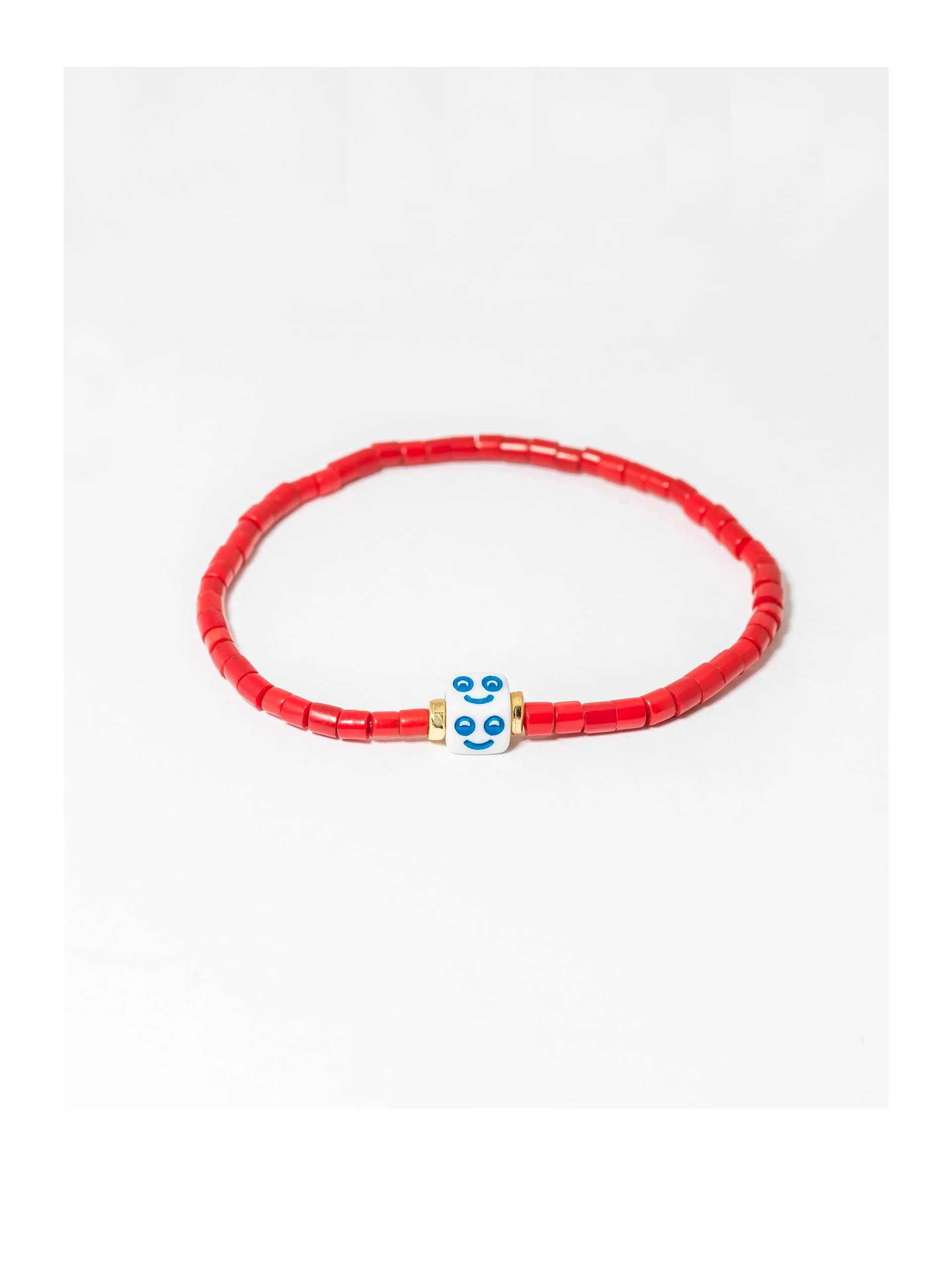 NEW ! SMILE BRACELET RED