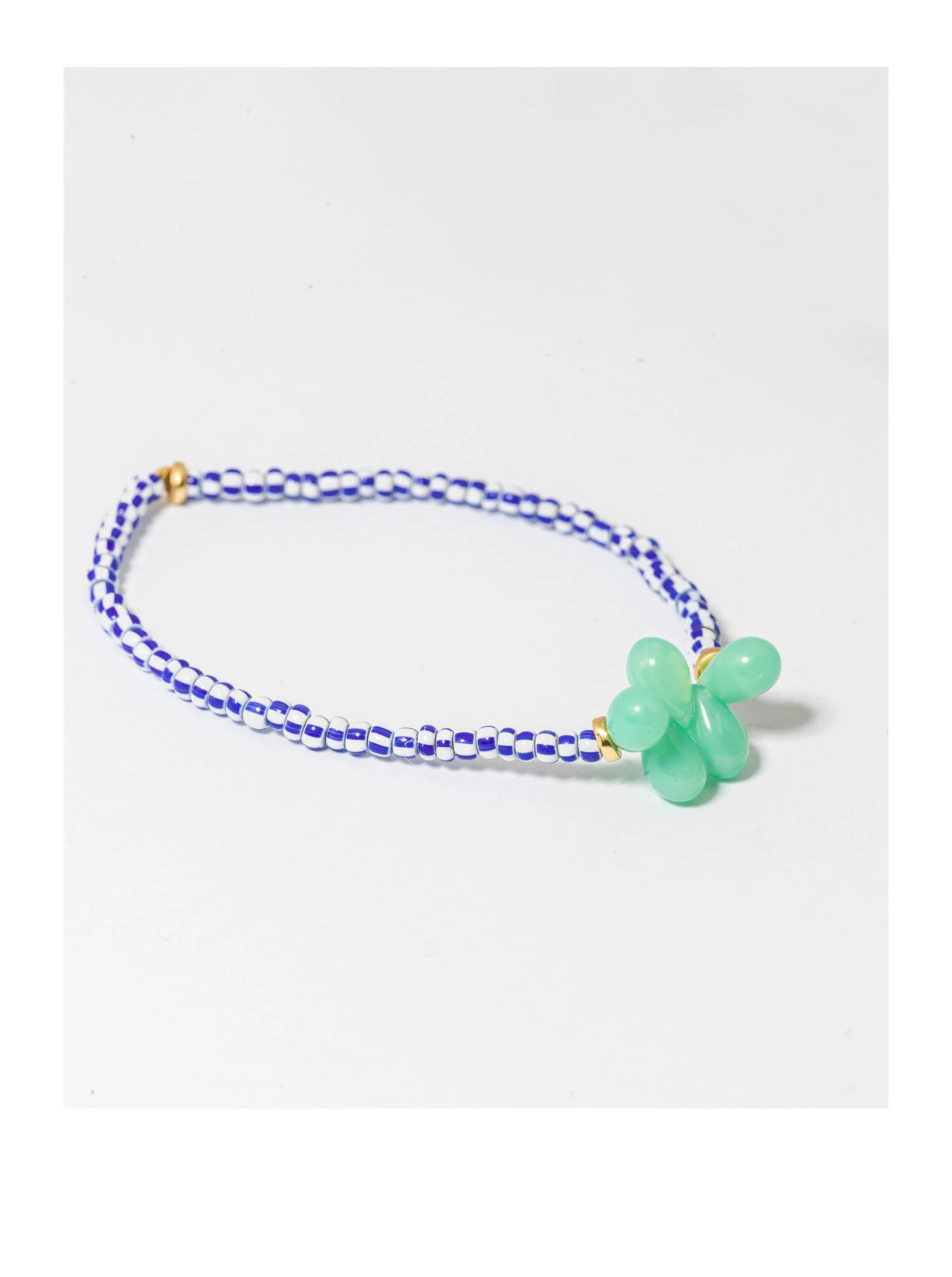 NEW ! LIMITED LUCKY DROPS BRACELET BLUE & WHITE / TURQUOISE