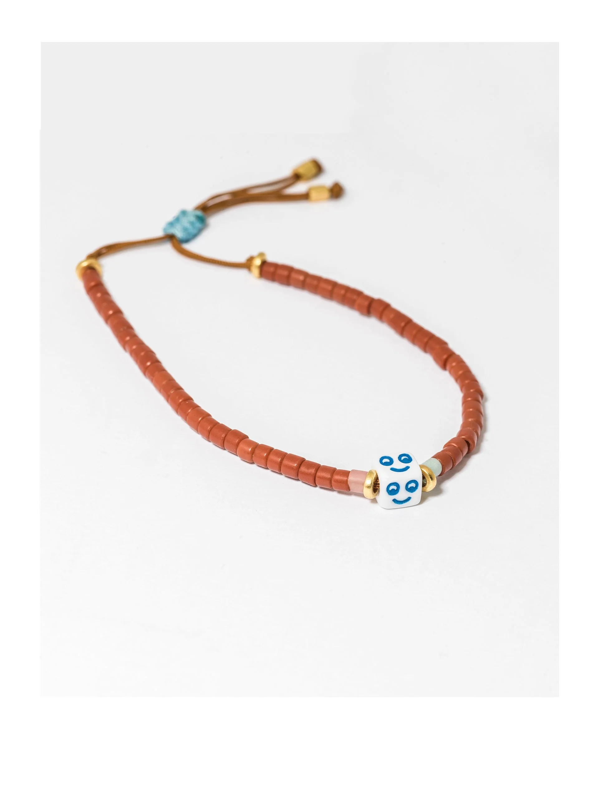 NEW ! ADJUSTABLE SMILE BRACELET CINNAMON