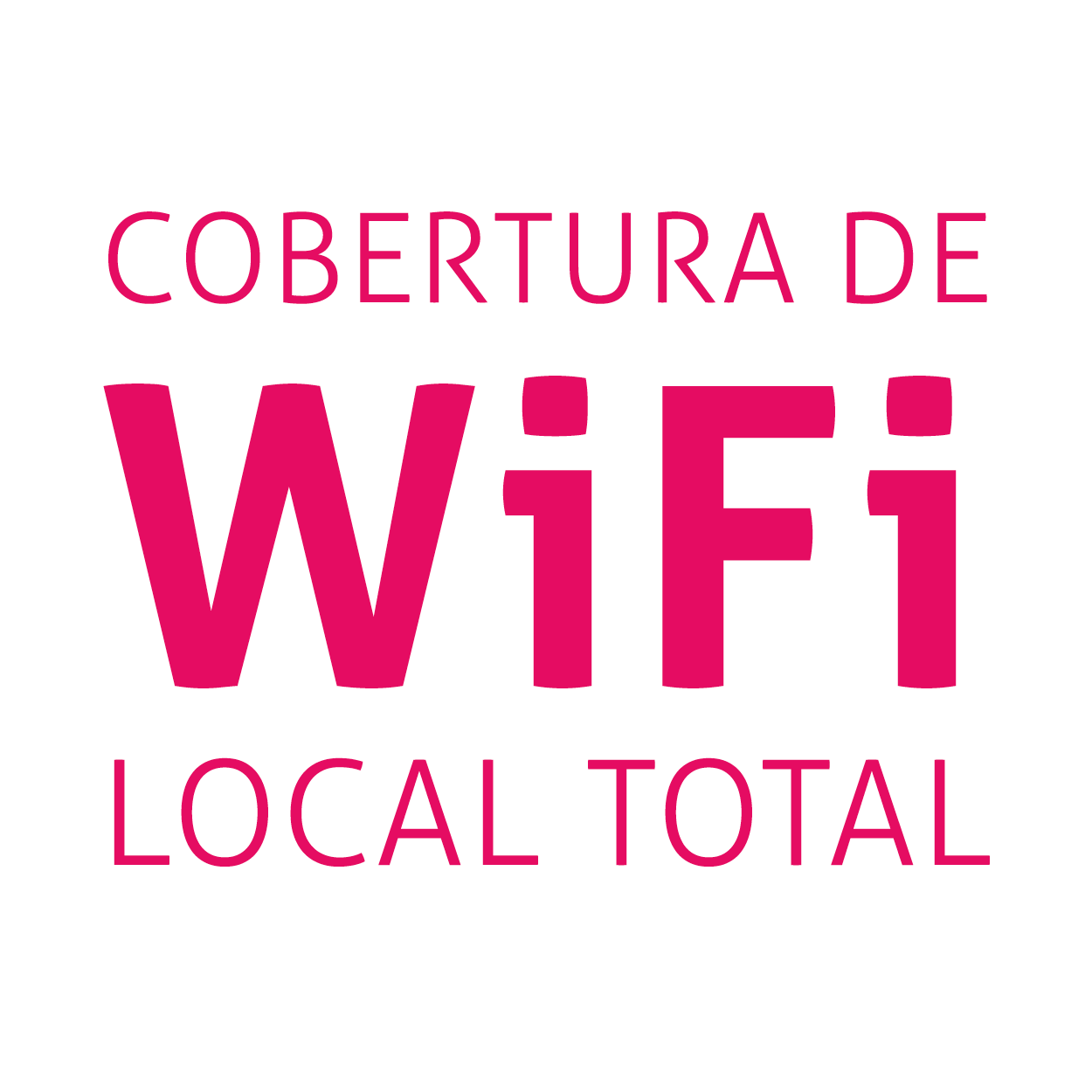 Cobertura de Wi-Fi local total