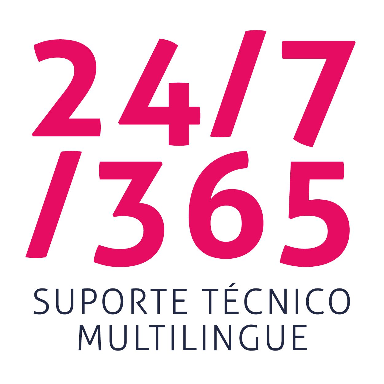 24/7/365 suporte técnico multilingue