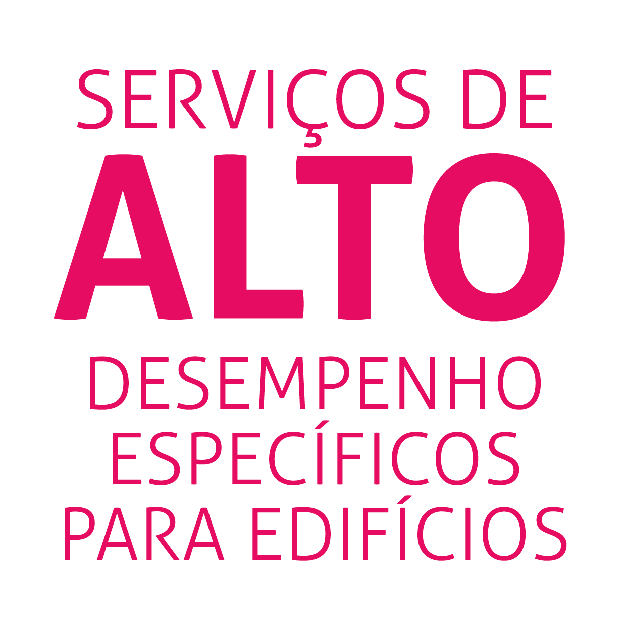 Serviços de alto desempenho específicos para edifícios