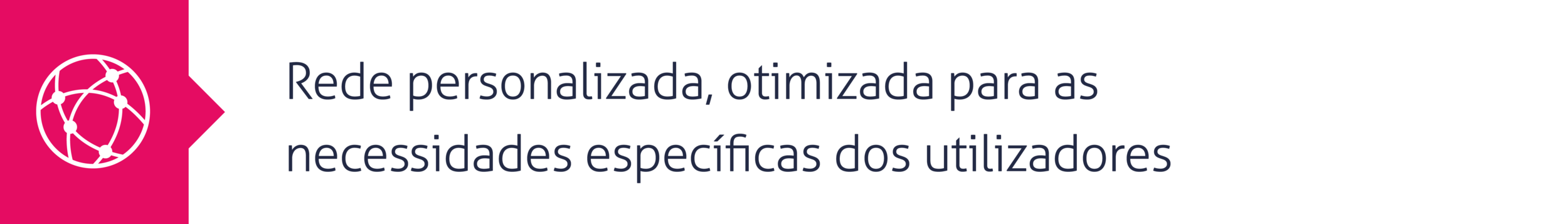 12. Rede personalizada, otimizada para as necessidades específicas dos utilizadores