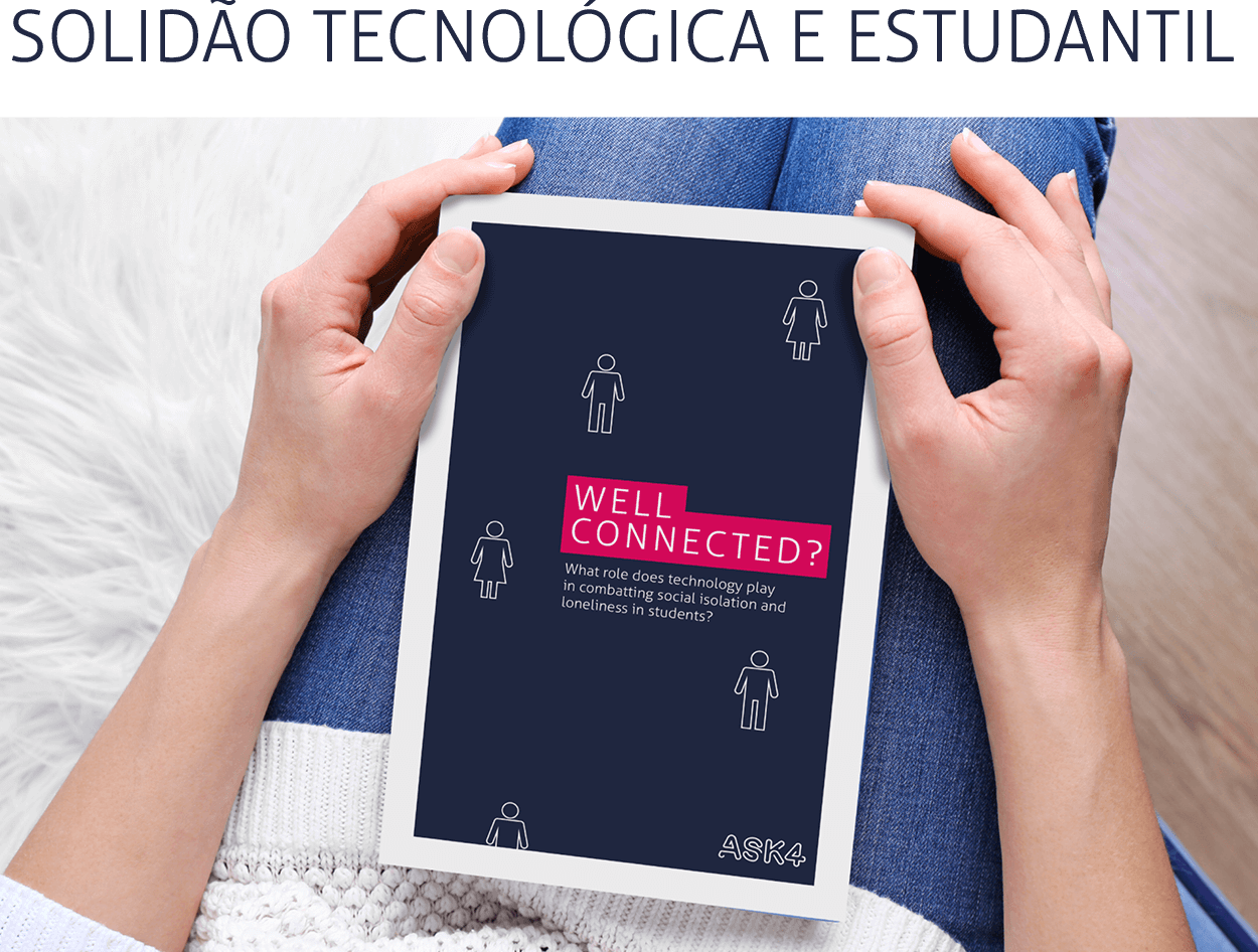 Este relatório estuda a forma como a tecnologia, ou seja, smartphones e outros dispositivos, serviços ou aplicações ligados à Internet, podem influenciar positiva ou negativamente a solidão dos estudantes.   > leia o relatório