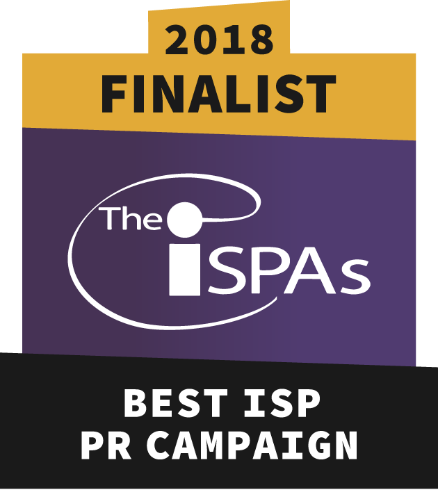 Best ISP PR campaign finalist 2018