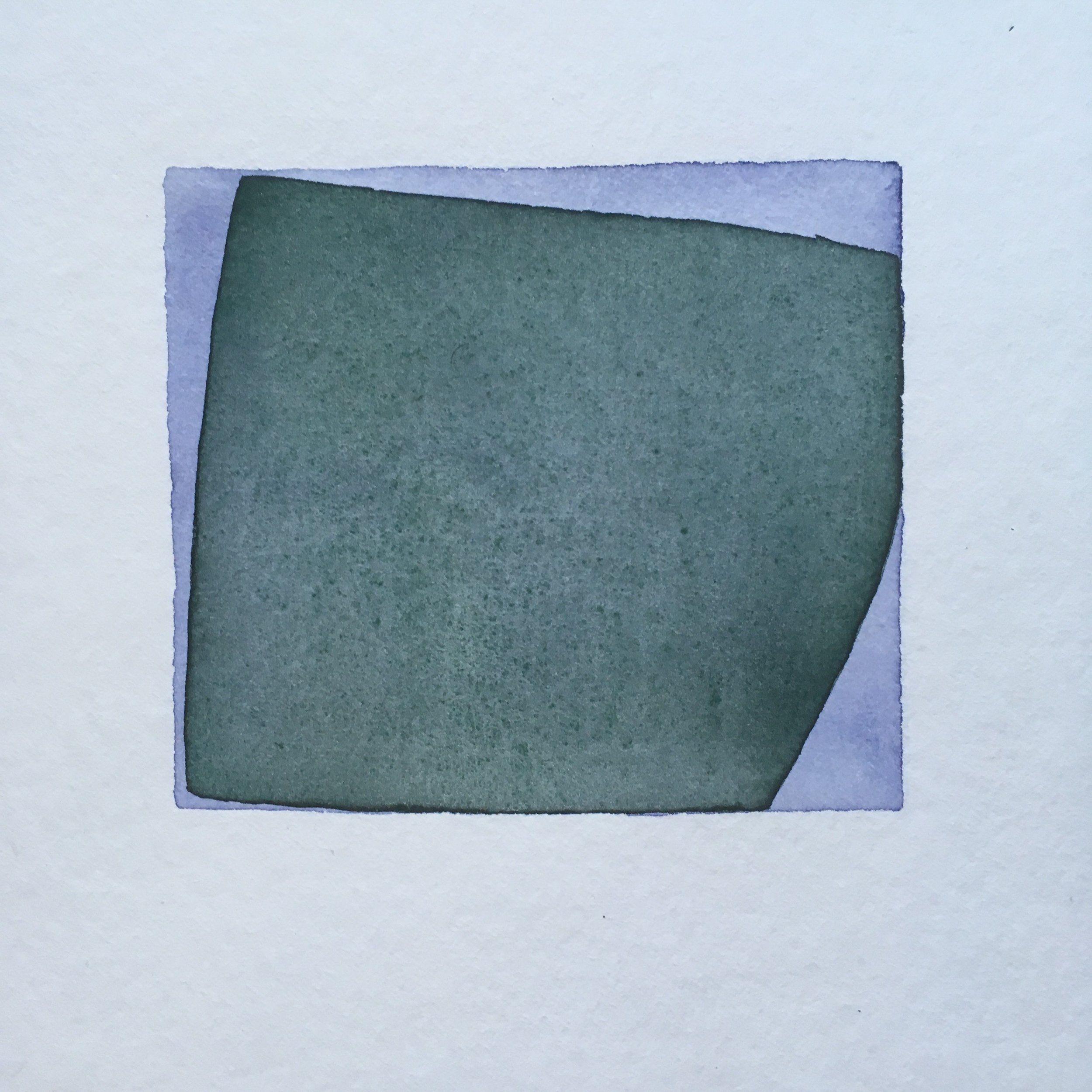  Almost square series, watercolour, 20cm x 20cm, 2017.   Private collection  