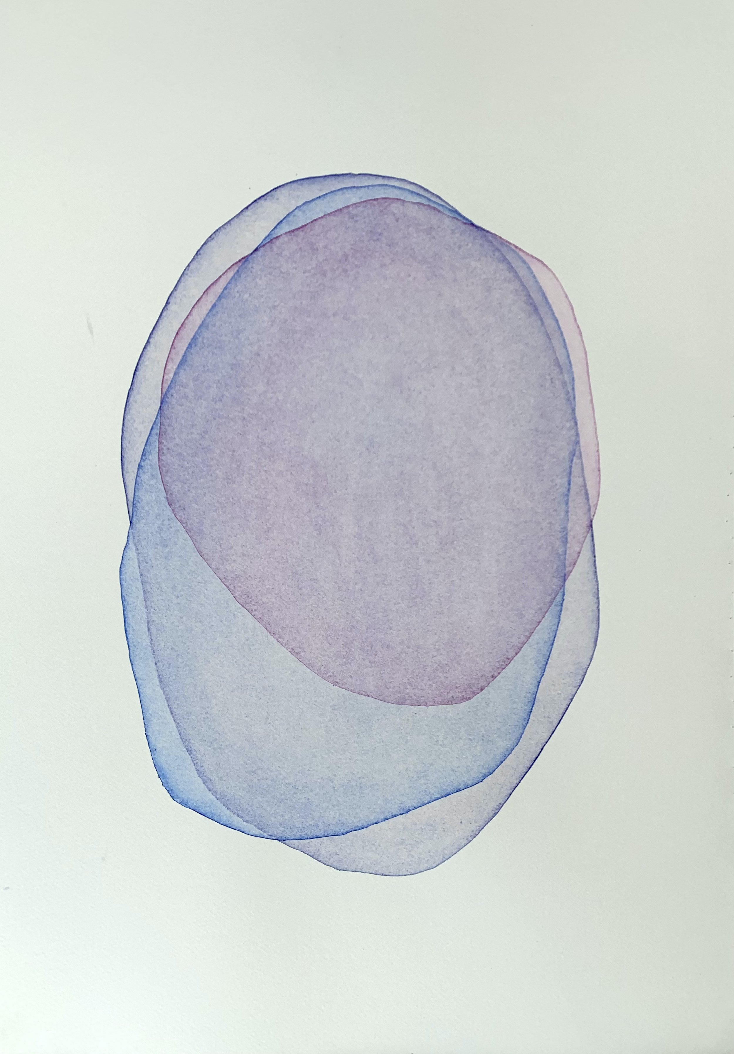  Bellies series, watercolour on paper, 35.5cm x 51cm, 2020 