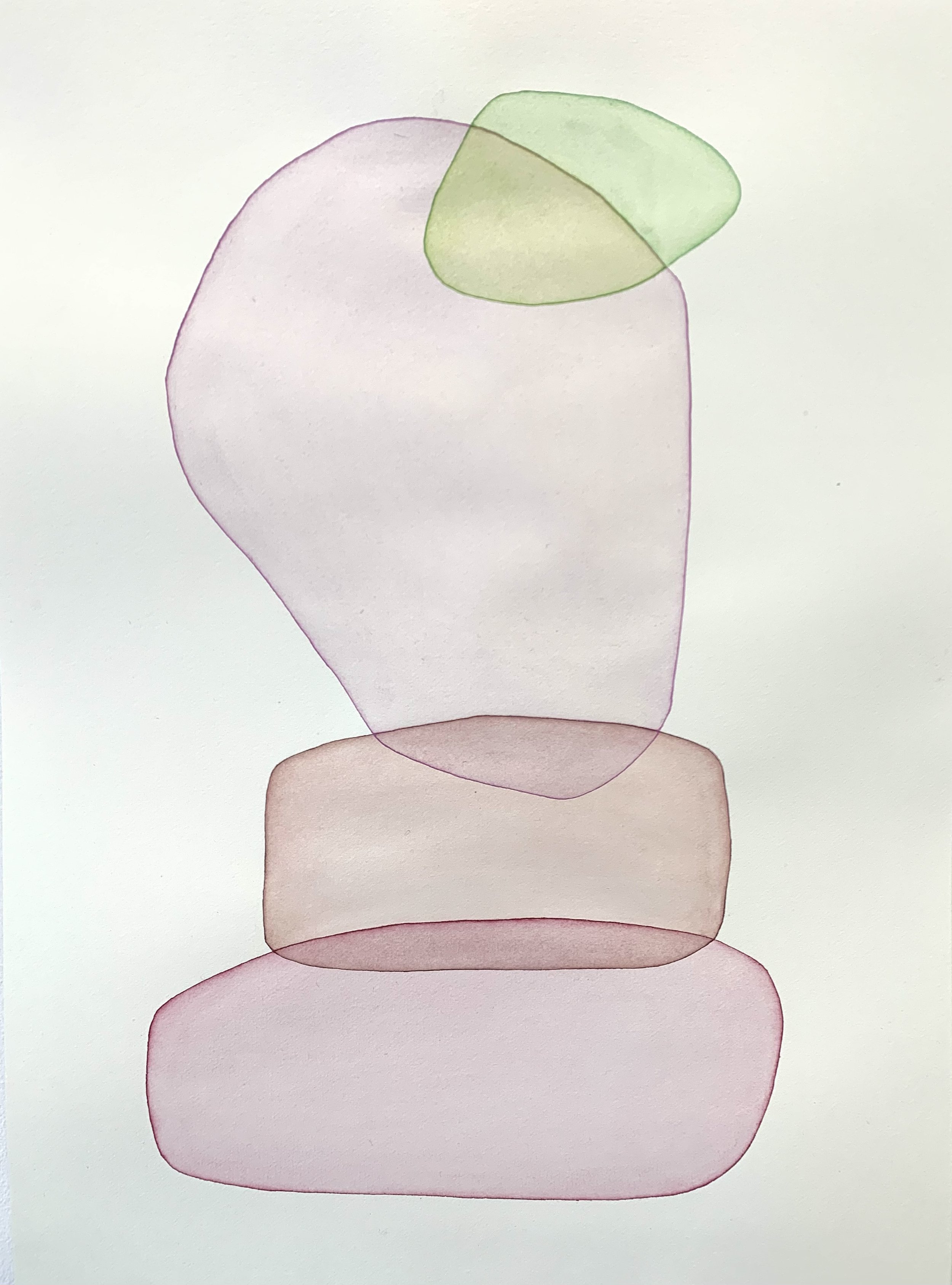  Cairn series, watercolour on paper, 45cm x 61cm, 2024 