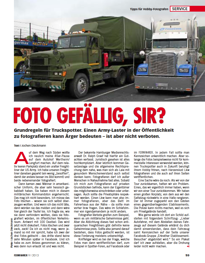 Fernfahrer 01.09.2013 PDF Download