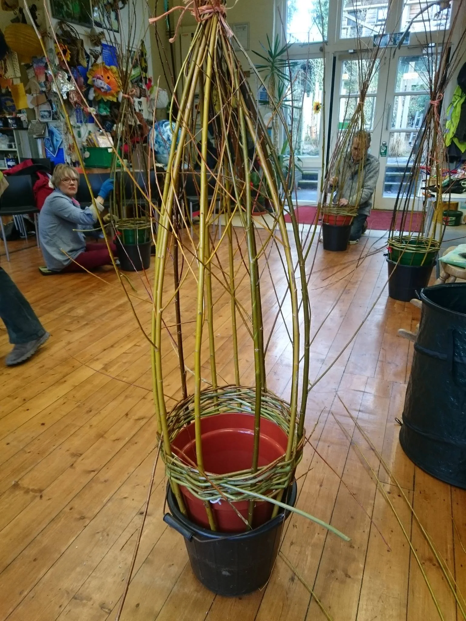 Willow Workshops for local community at Minstead Study Centre, New Forest, Hampshire