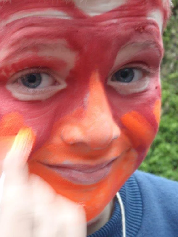 Facepainting at Minstead Study Centre