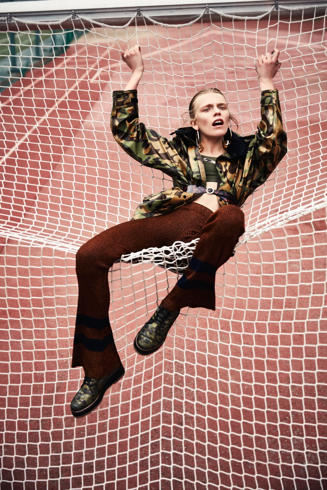 Top - Puma Earrings - Ivy Revel Jacket - Grundéns Pants - Baum Und Pferdgarten Belt - & Other Stories Boots - Reschia