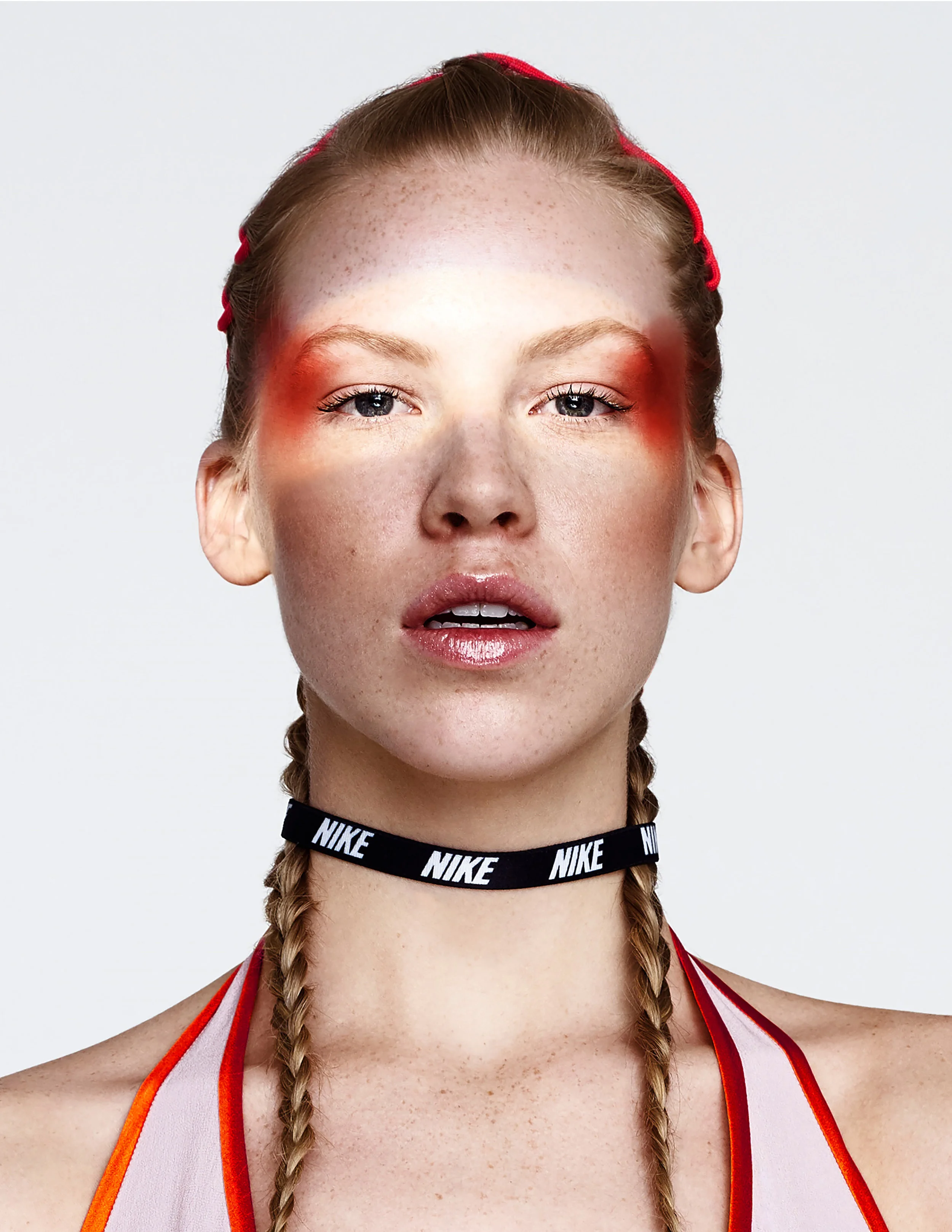 Katie Beauty Hat, Choker, Armbands - @Nike.com Dress by Givenchy @ Neiman Marcus, $7,590