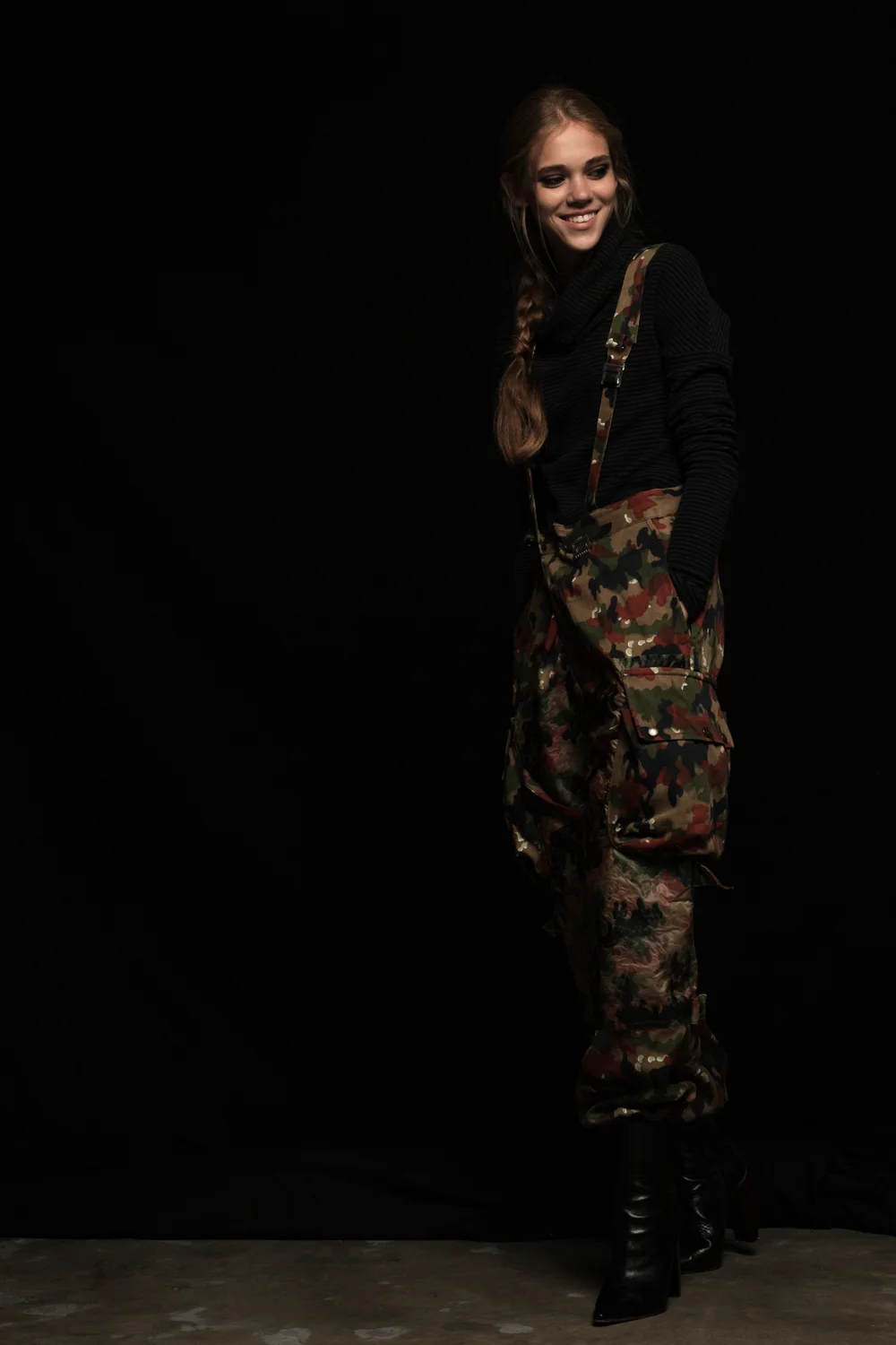 TURTLENECK SWEATER - OPIFICIO NEIRAMI CARGO MILITARY TROUSERS - CHURCH STREET SURPLUS ANKLE BOOTS - VETEMENTS
