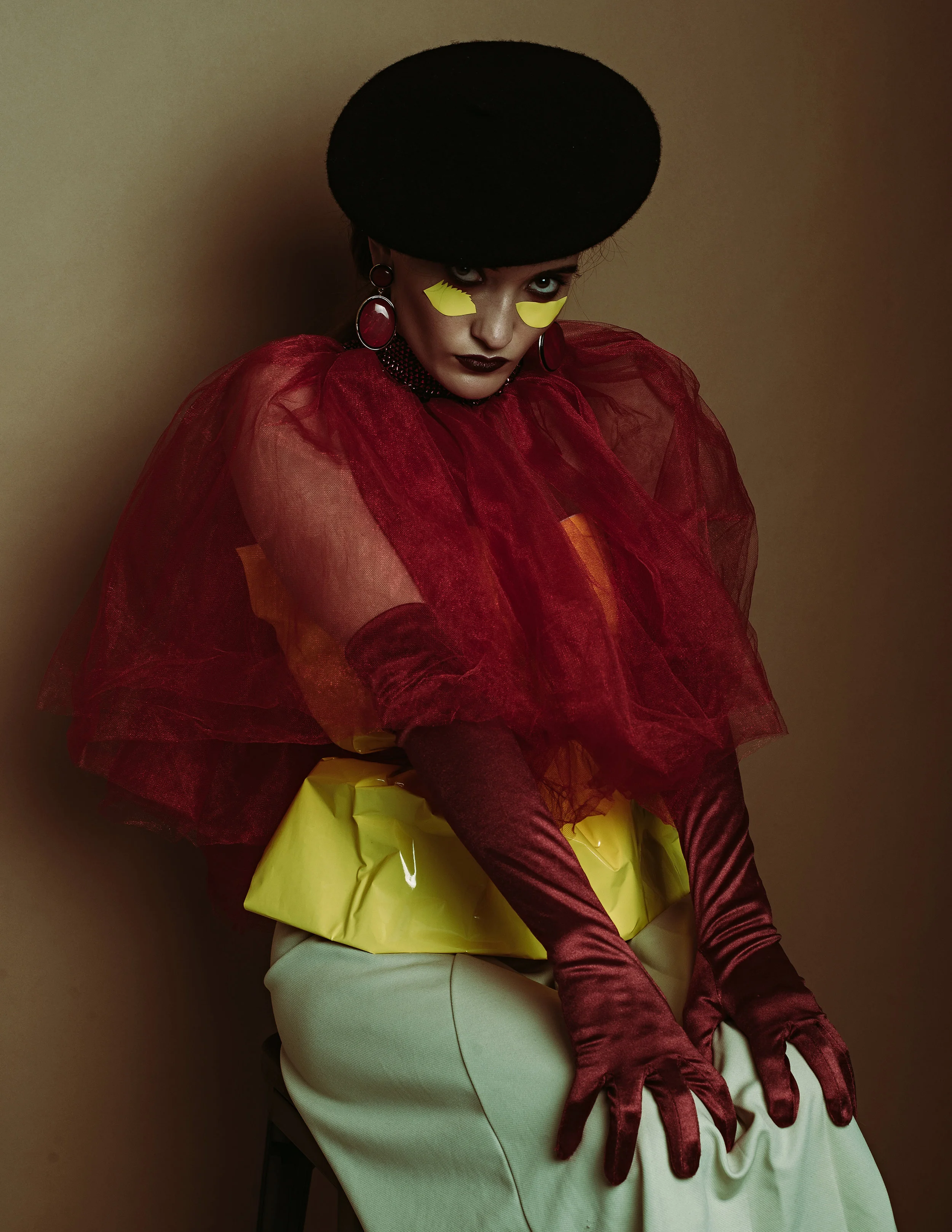 Skirt, gloves, the Magic holiday Loafers H M Zarina Takes Top hand made
