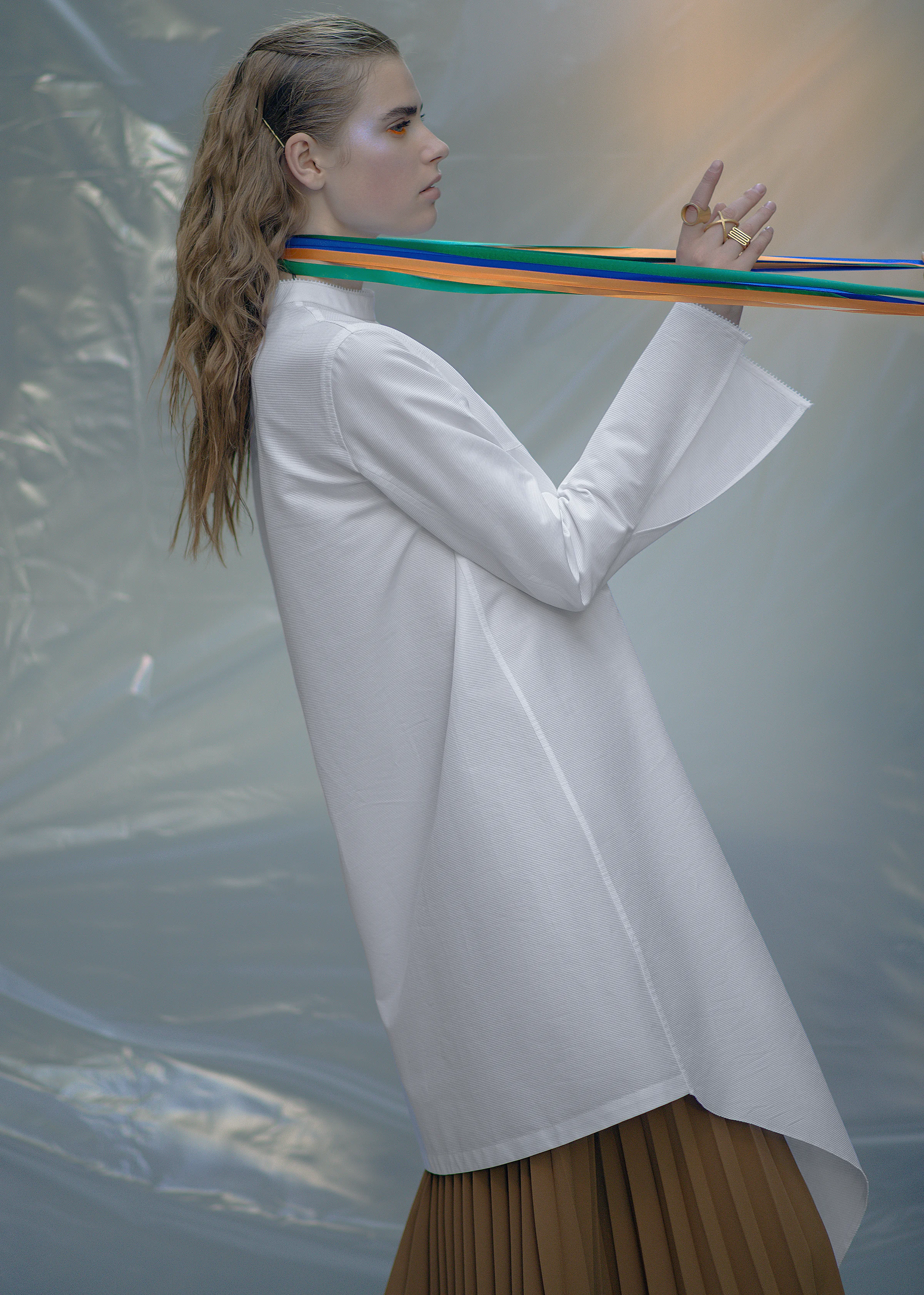 Dress PRZHONSKAYA Skirt FLOW THE LABEL Babushka Stylist’s own Rings ABCDRINGS