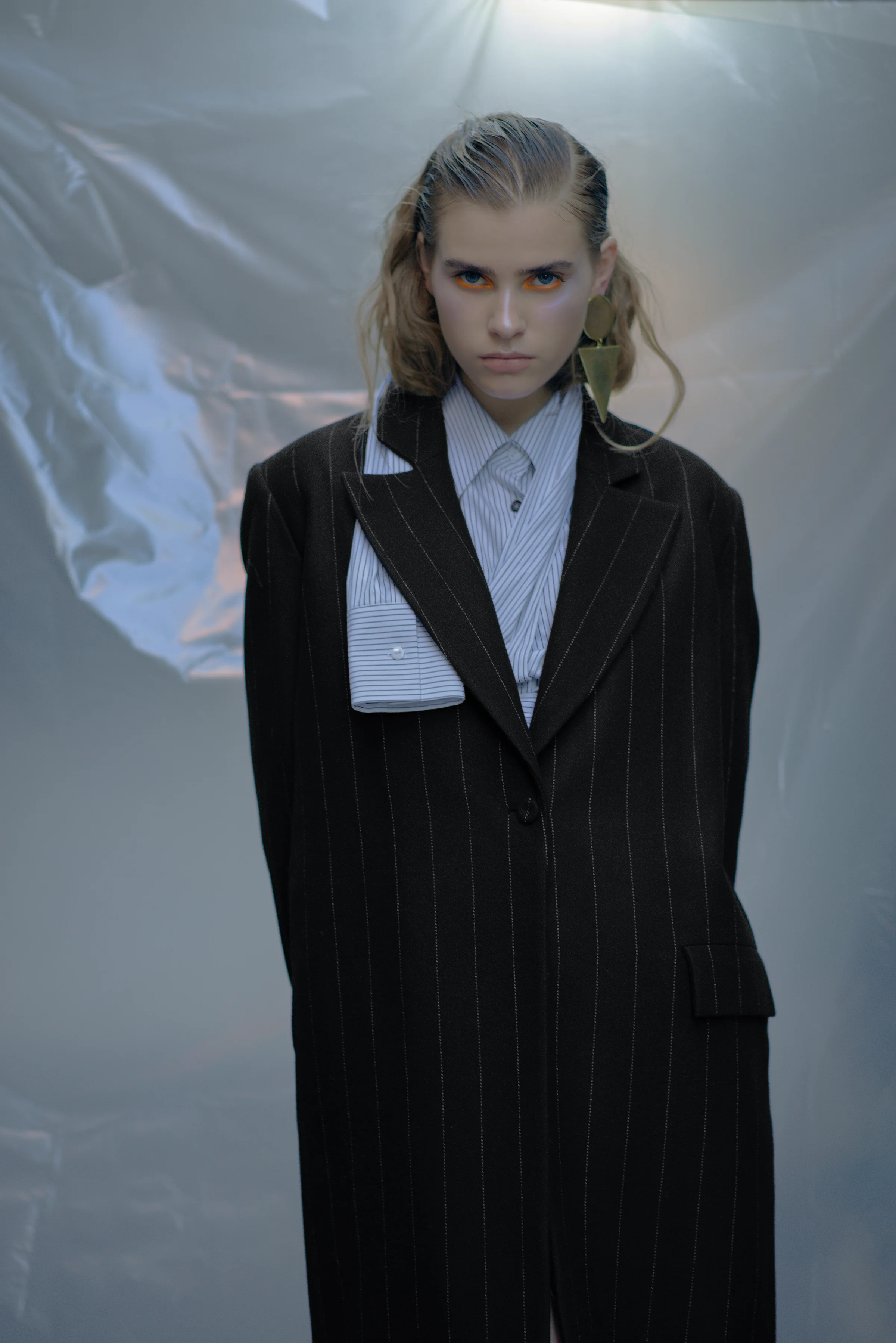 Coat BEVZA Shirt dress CHAKSHYN Earring Stylist’s own