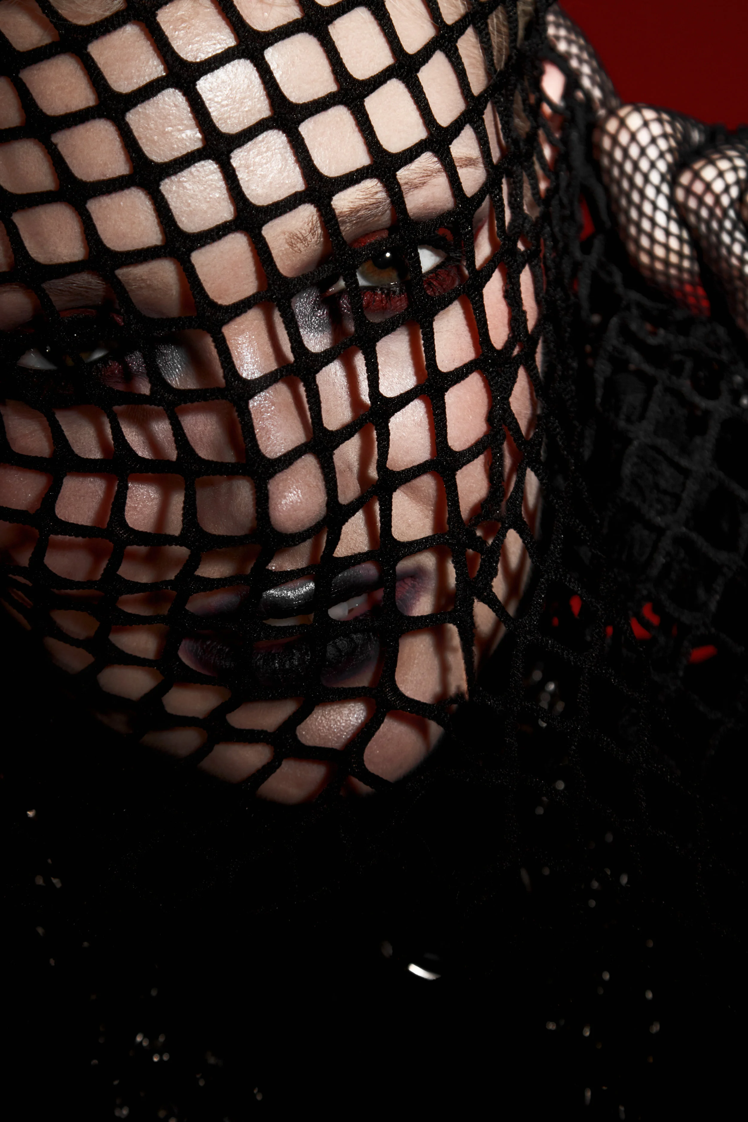 Mesh jacket - designer Ivan Bytchik Mesh gloves - Stylist property