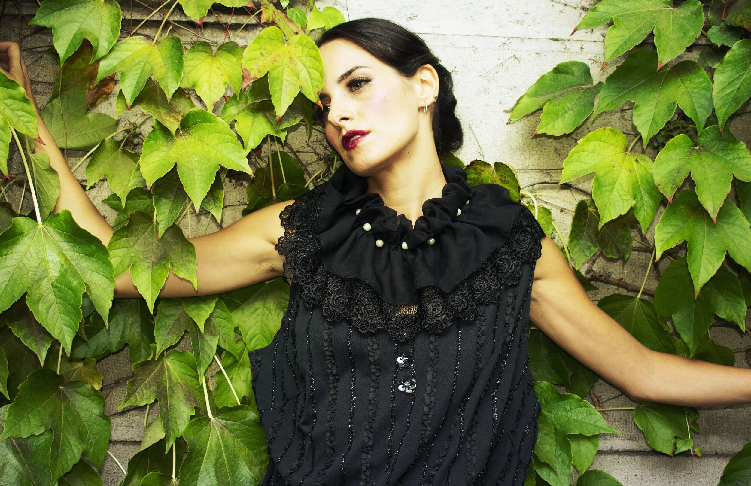 Vintage Dress by Humana Vintage Milan Accessories by Aldo