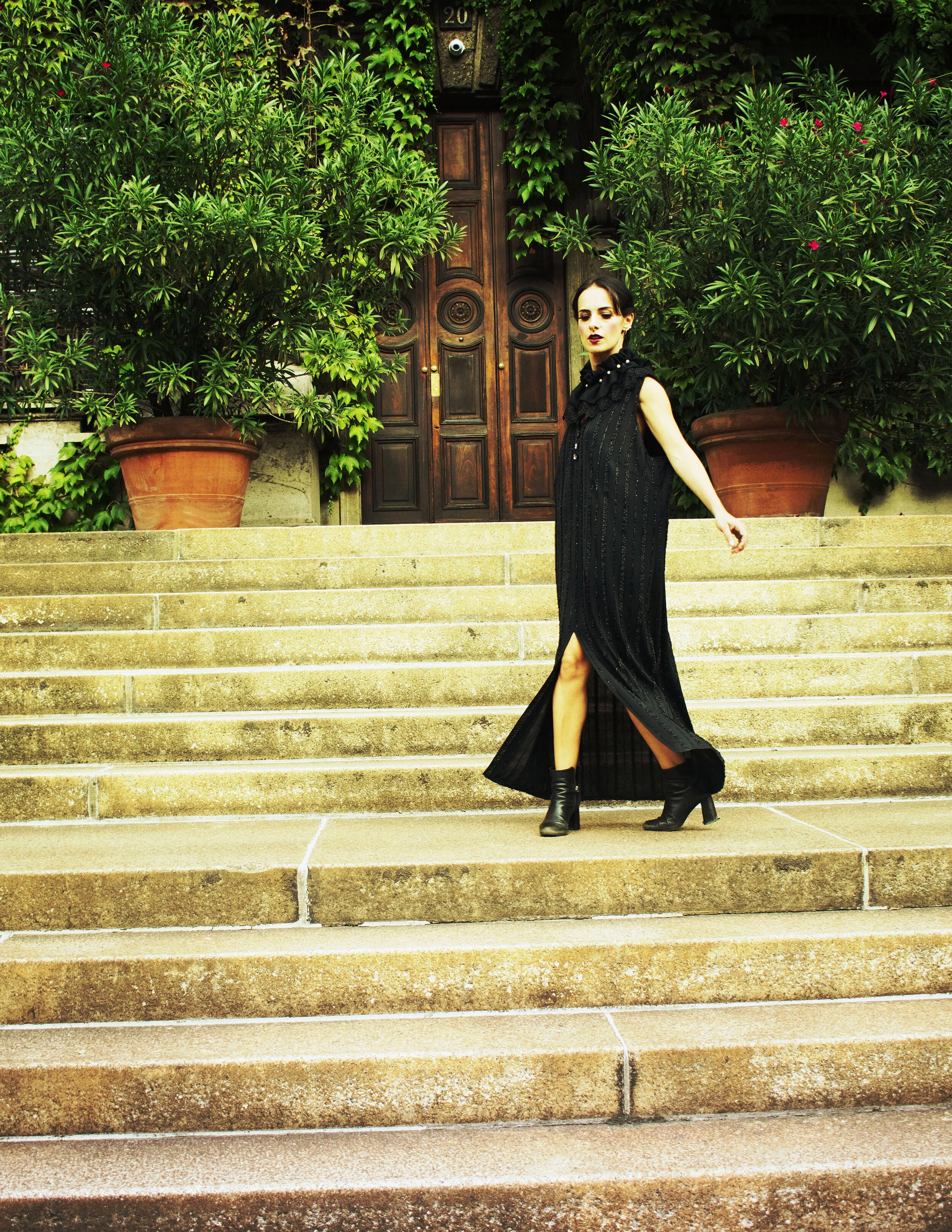 Vintage Dress by Humana Vintage Milan Accessories by Aldo
