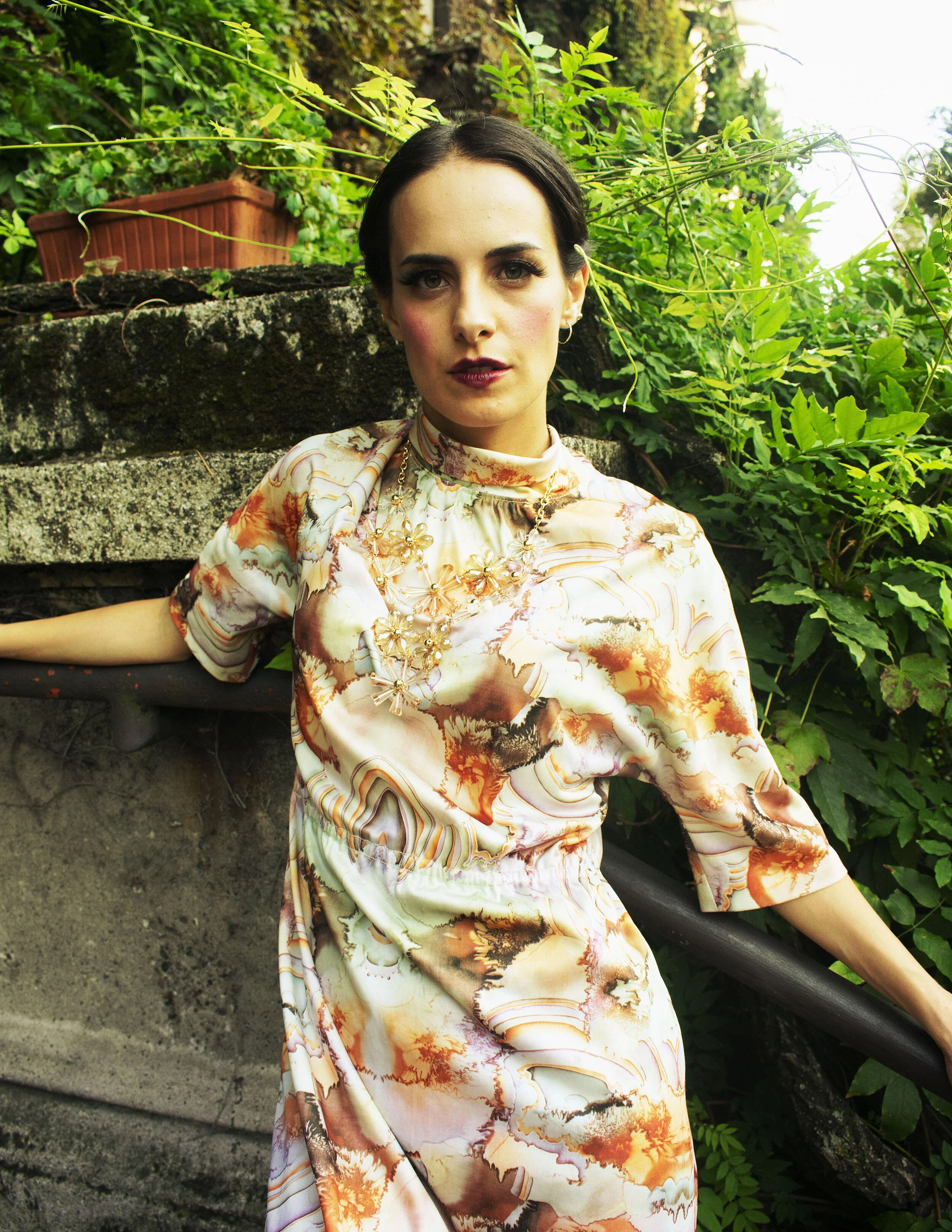Vintage Dress by Humana Vintage Milan Accessories by Aldo