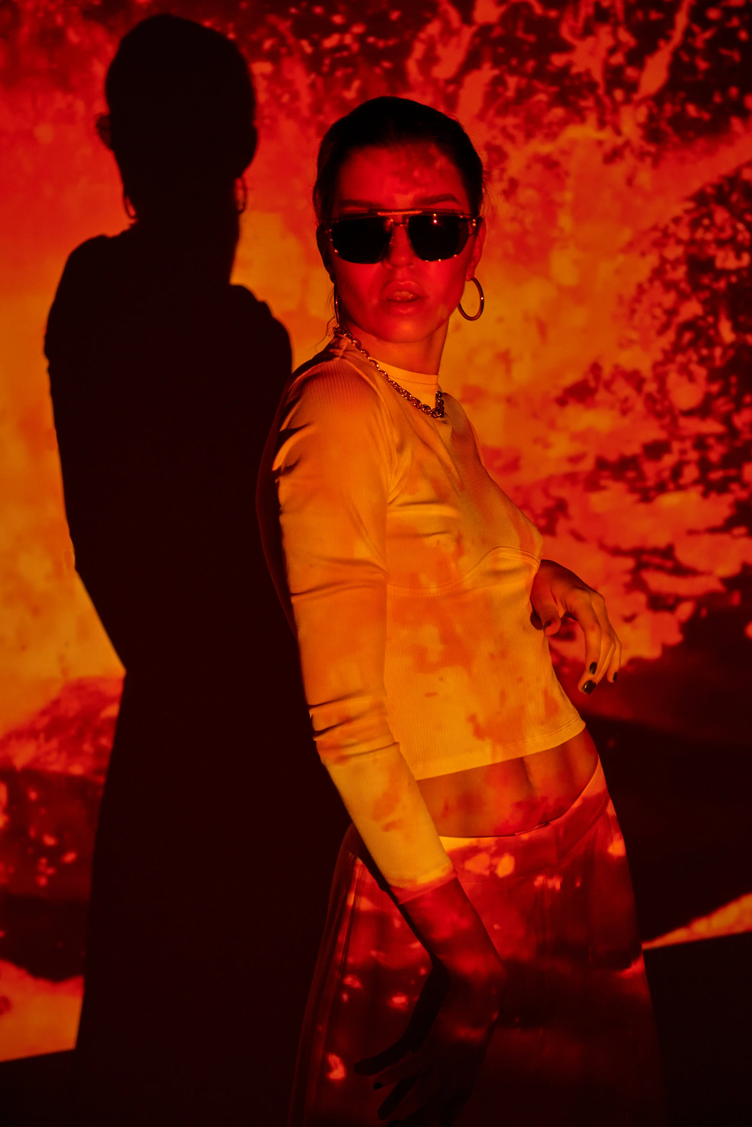 Photographer: Tomjuskevicius Model: Kornelija Lankininkaite Wardrobe Stylist: Kamile Bukauskaite Makeup Artist: Rusne Gabriele Donaityte Wardrobe credits: Glasses: Versace Accessories: H&M Top: H&M