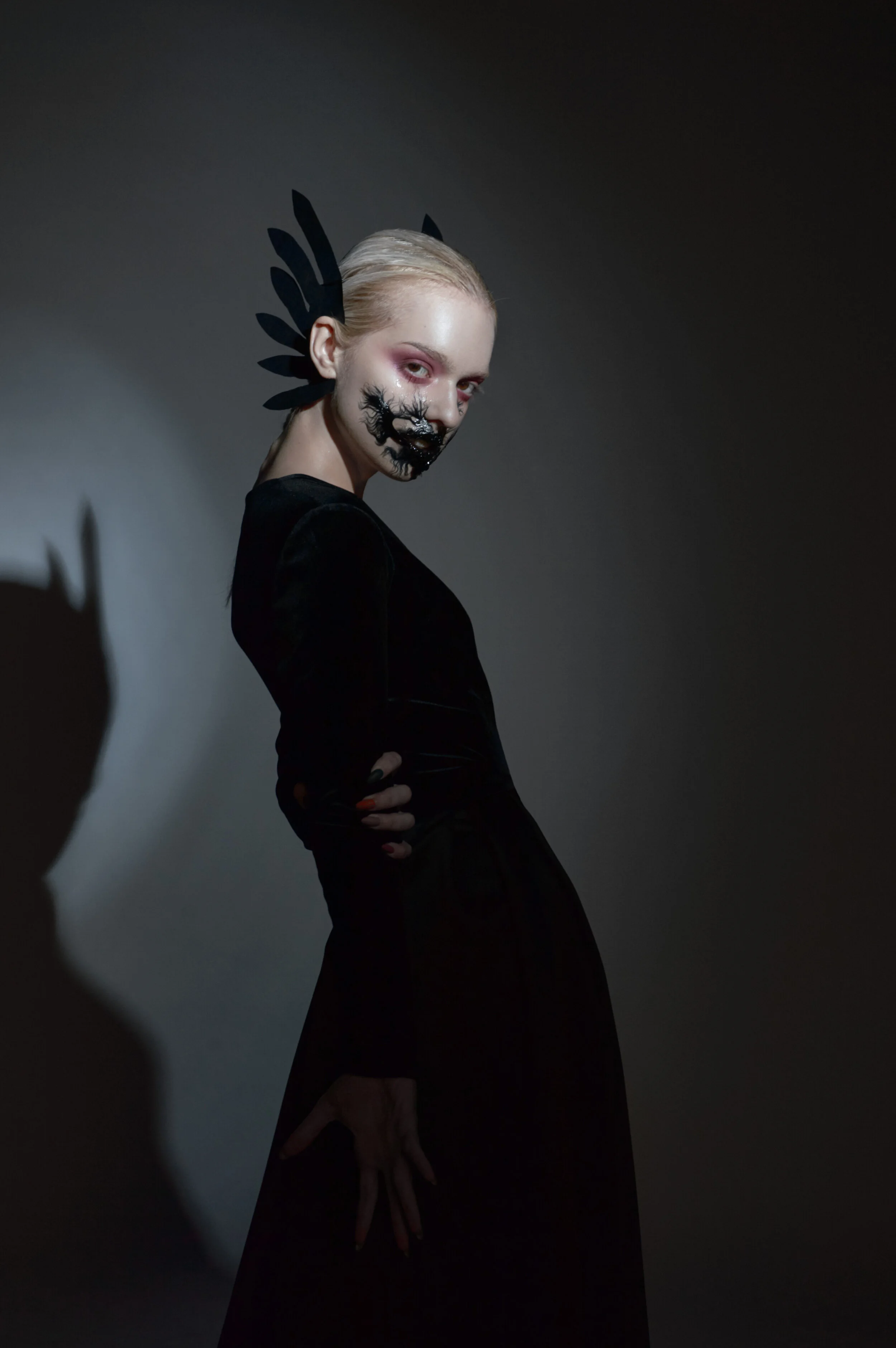 Photographer: Anastasiya Murzova Female Model: Elizaveta Bondarenko Creative Director/Makeup Artist/Accessory Designer/Hair Stylist: Alvina Ryazanova Wardrobe Credits: Dress by Tat'yana Davidova