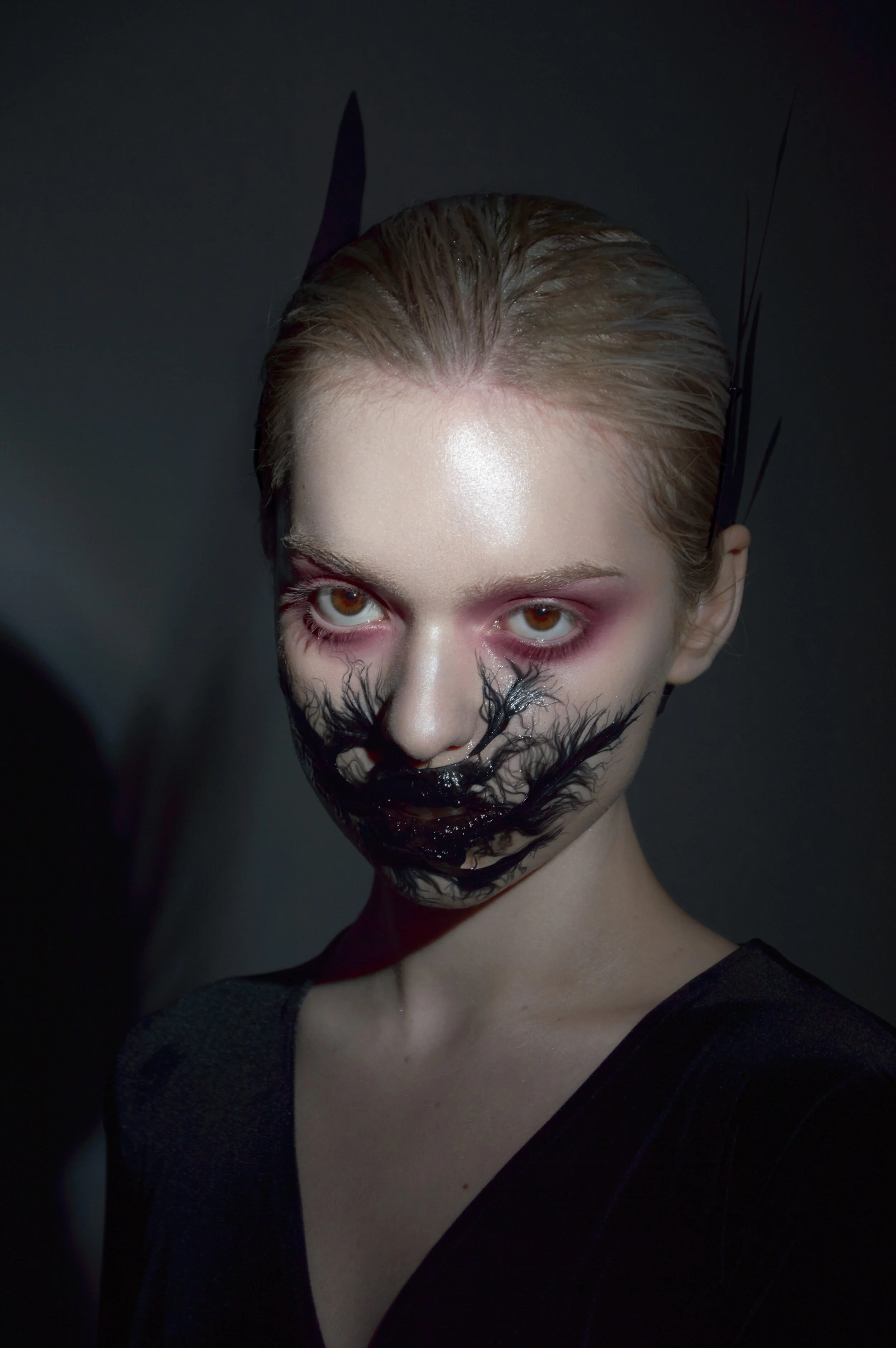 Photographer: Anastasiya Murzova Female Model: Elizaveta Bondarenko Creative Director/Makeup Artist/Accessory Designer/Hair Stylist: Alvina Ryazanova Wardrobe Credits: Dress by Tat'yana Davidova