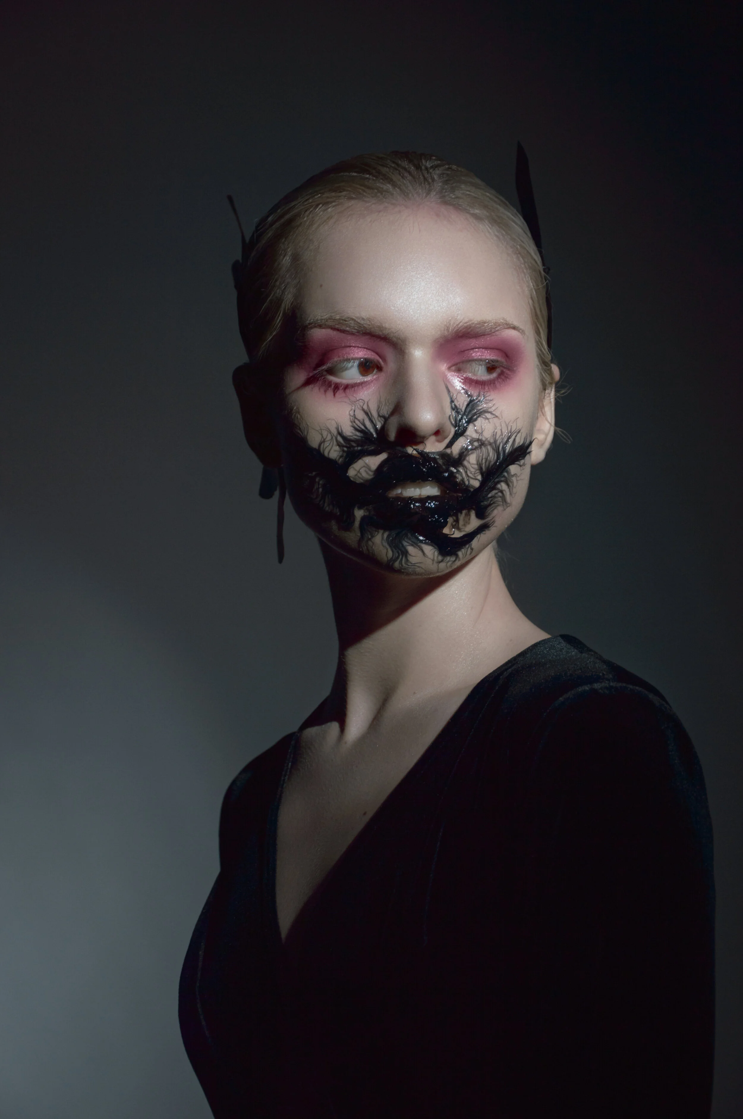 Photographer: Anastasiya Murzova Female Model: Elizaveta Bondarenko Creative Director/Makeup Artist/Accessory Designer/Hair Stylist: Alvina Ryazanova Wardrobe Credits: Dress by Tat'yana Davidova