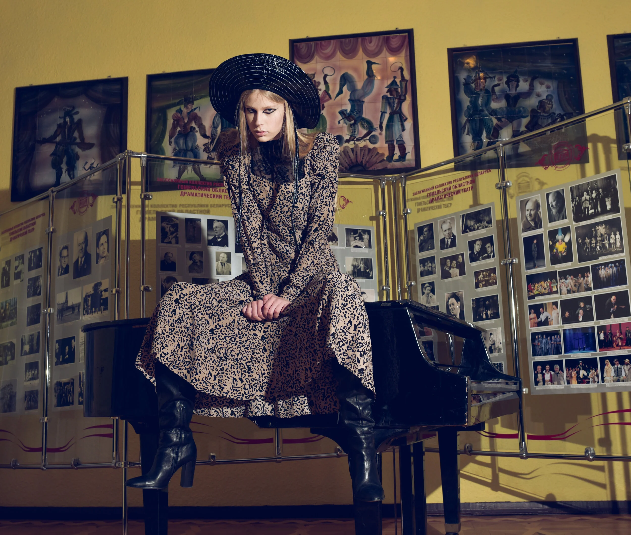 Photographer: Alexander Akulich Model: Elizaveta Vilura @Sigma Gomel Makeup Artist: Karina Shlyubovich Wardrobe Stylist: Aleksandra Didenko Dress - Zara Hat - Zara