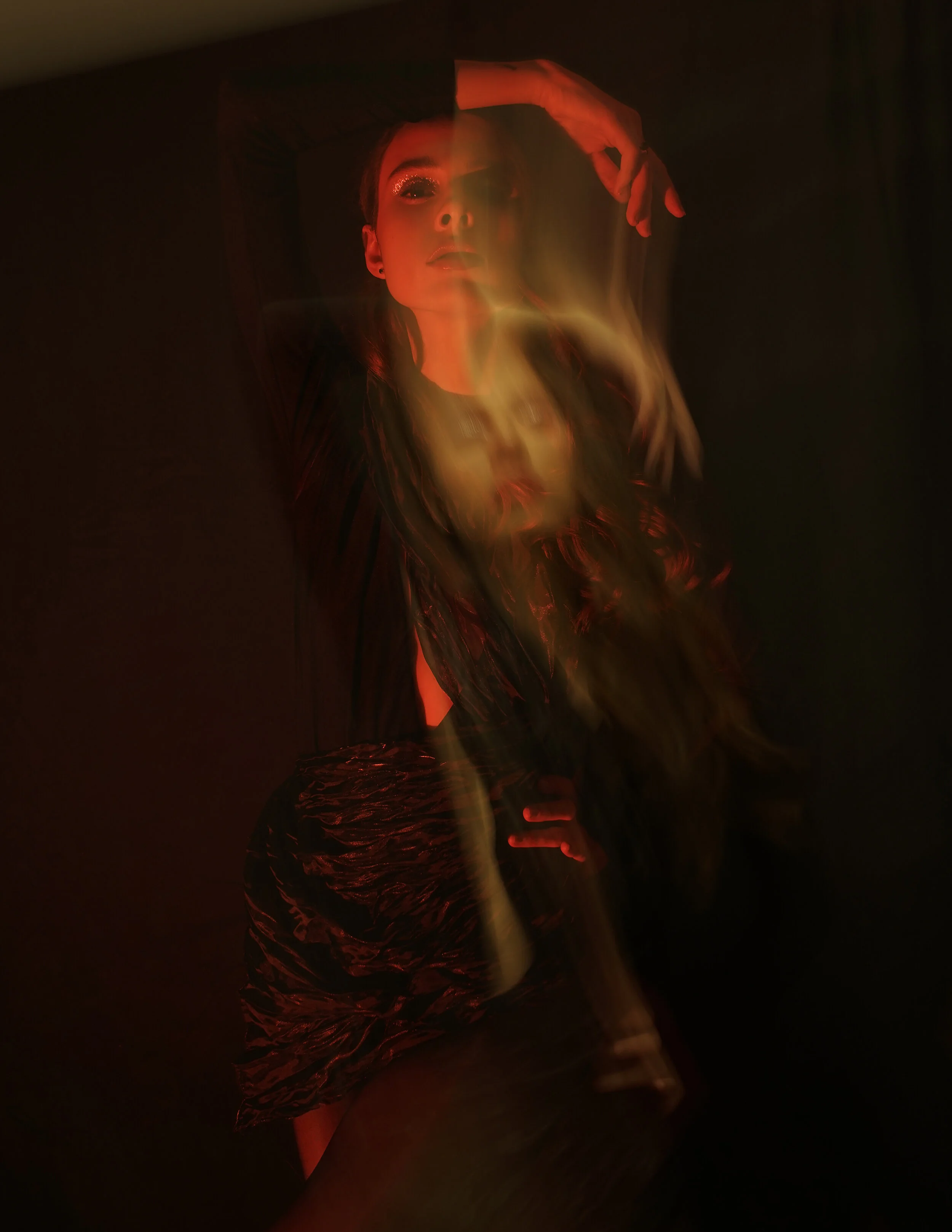 Photographer: Vitalii Moskalets Stylist/Female Model: Iryna Stepanenko Makeup Artist: Lena Ishchuk Hair Stylist: Olga Shapovalova Wardrobe Credits: Body: Missguided Scarf: Vintage Tights: Giulia Sandals: Asos