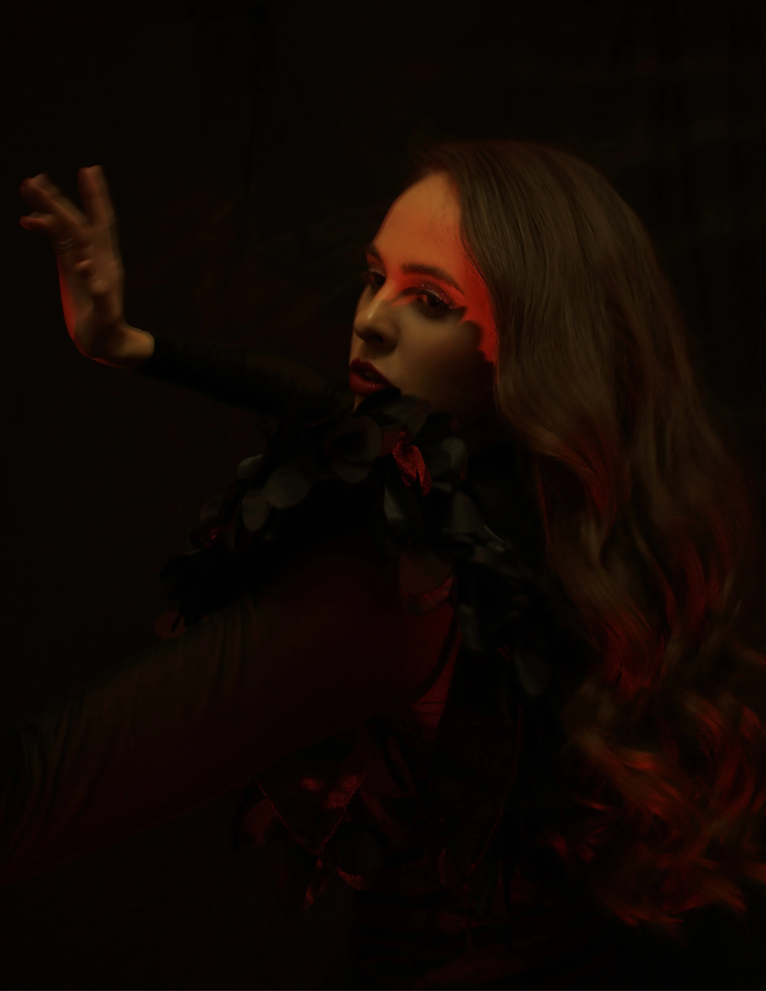 Photographer: Vitalii Moskalets Makeup Artist: Lena Ishchuk Hair Stylist: Olga Shapovalova Stylist/Female Model: Iryna Stepanenko Wardrobe Credits: Dress: Ginatricot Accessorize - Blakegodbold Tights: Giulia Sandals: Asos