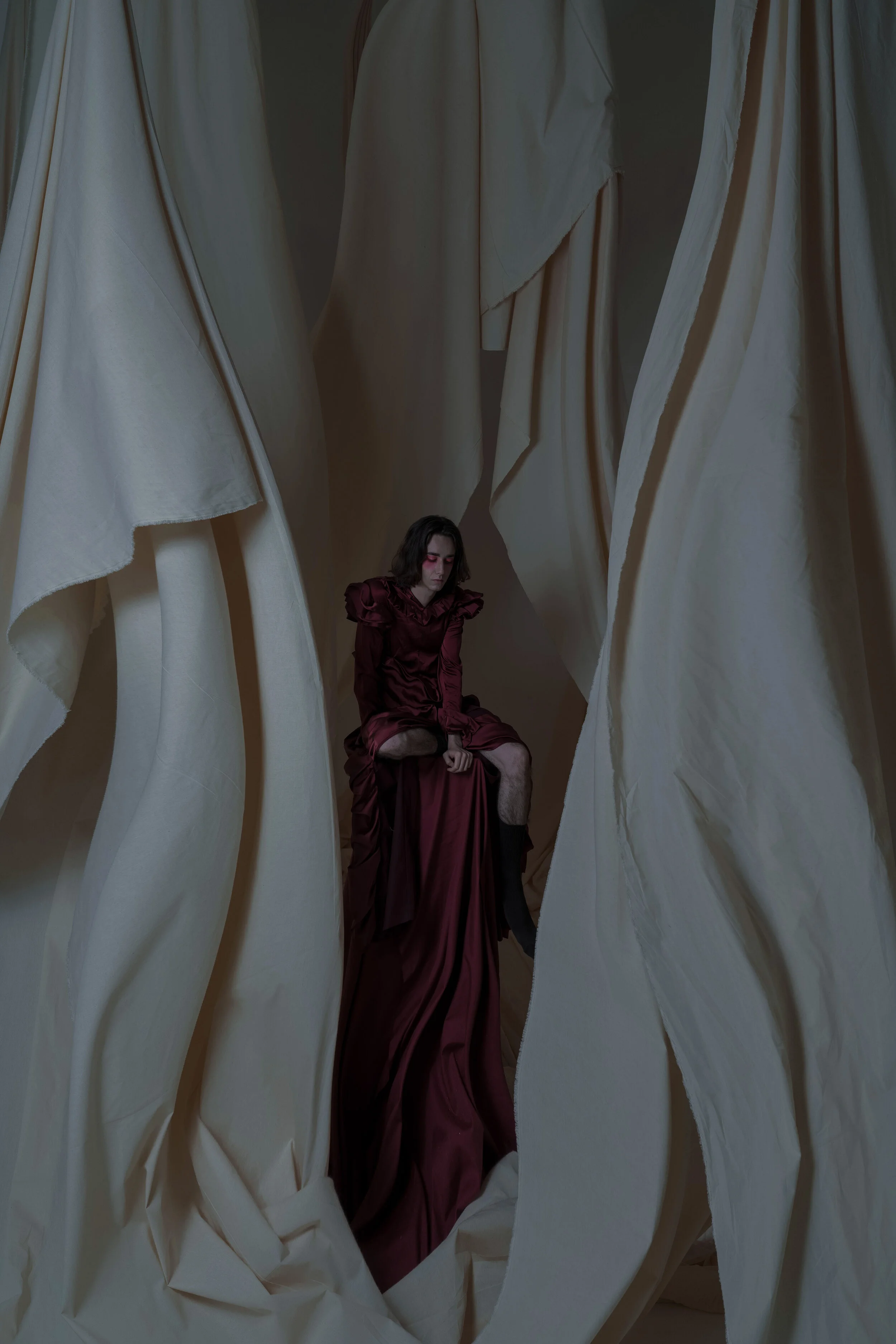 Photographer: Qingyang Wan Male Model: Ryan Mcdevitt Makeup Artist: Yinzi Xie Fashion Designer: Xiaowu Zheng