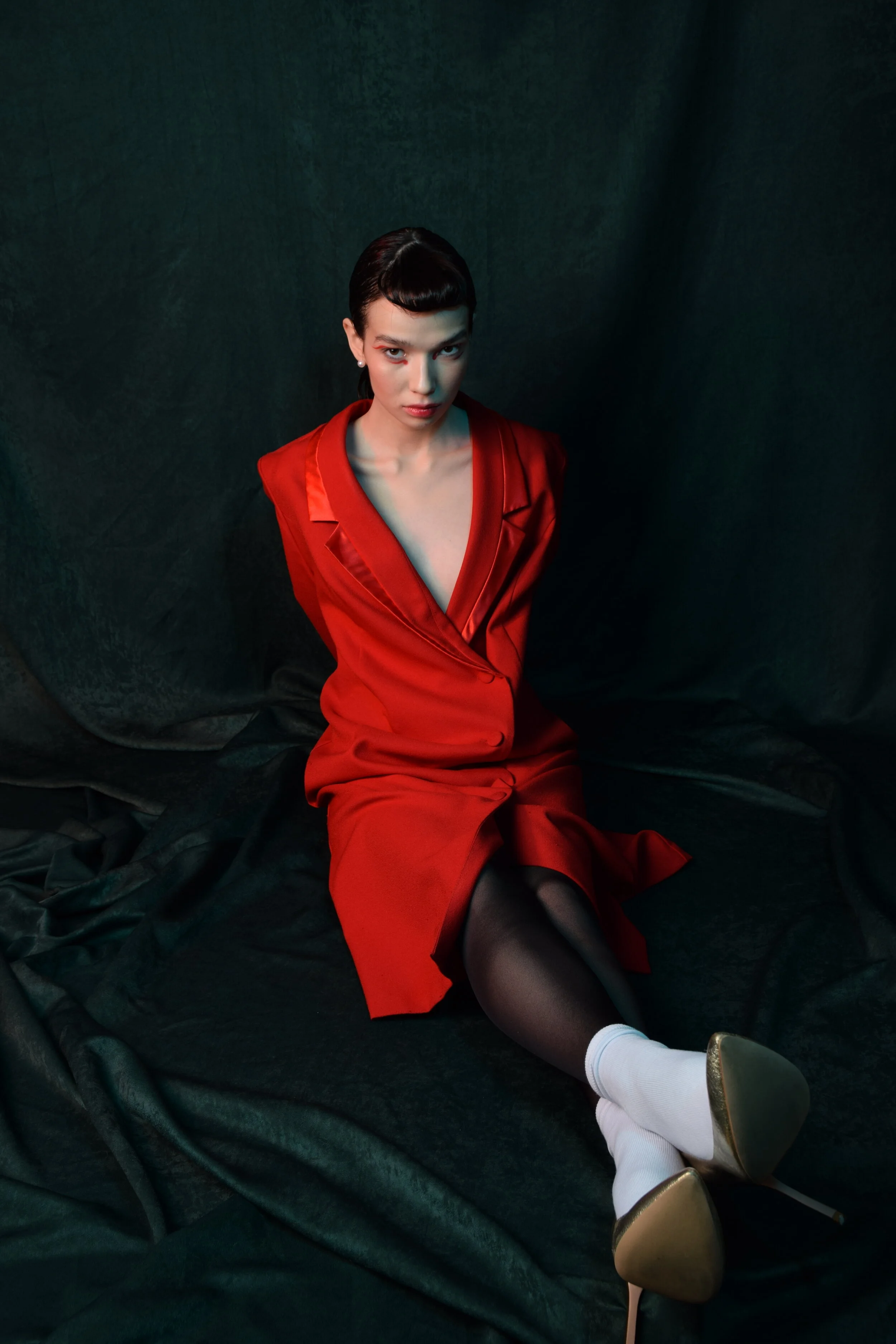 Photographer: Daria Maksimova Model: Grigoryeva Alena Makeup Artist: Olga Kolesova Hair Stylist: Irina Bodak Fashion Designer: Ekaterina Matlina Assistant: Yulia Dyakova Assistant: Daria Sergeeva Wardrobe Credits: Dress - property of stylist