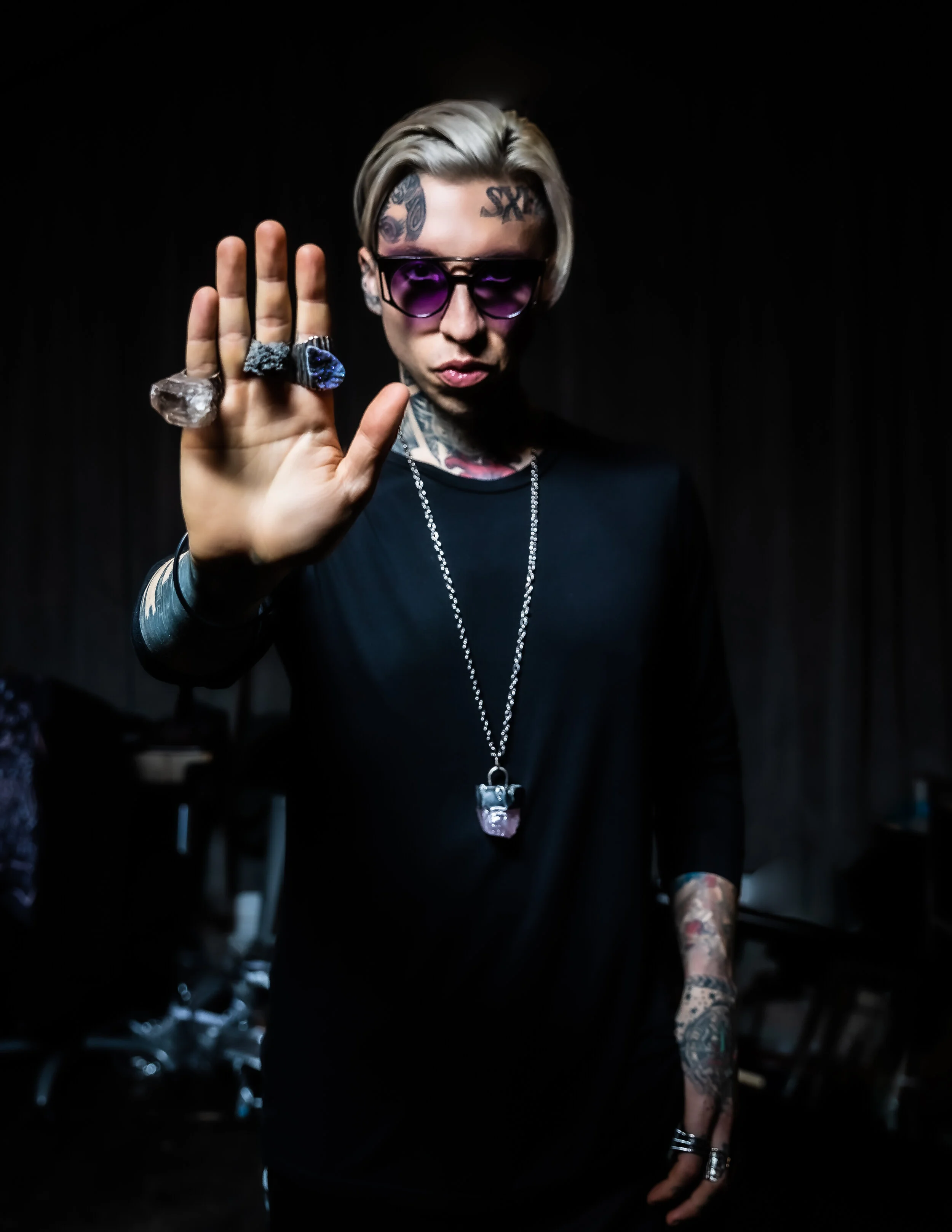 Photographer: Stephen Mihalchik Model/Creative Director: Chris Lavish Makeup Artist: Mitch Yoshida Art Director/Hair Stylist: Hair Stylist Jason Linkow Assistant: Jonathan Fang Wardrobe Credits: Chris wearing T-shirt Fifty Karats @fiftykarats S