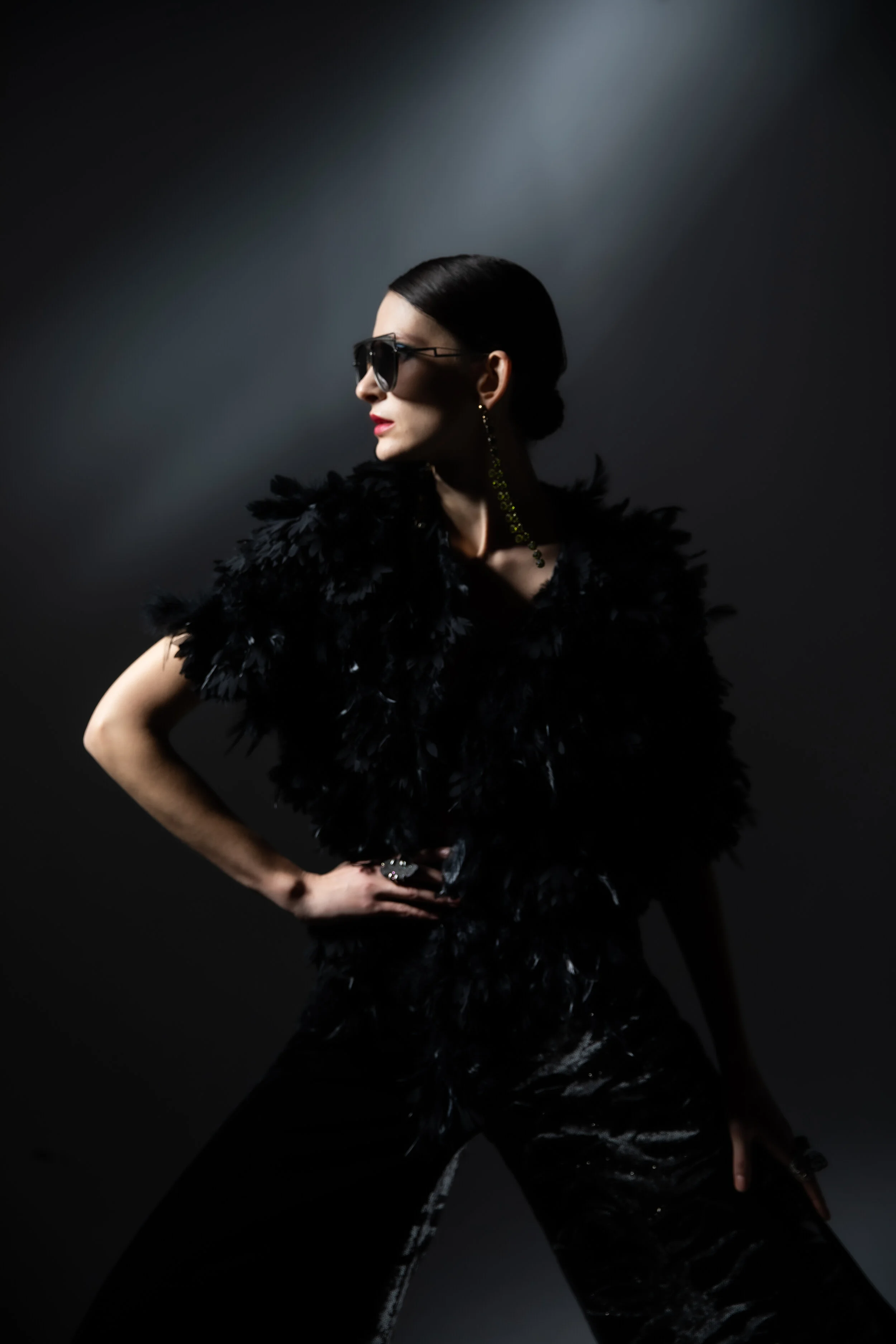 Photographer: Stephen Mihalchik Female Model: Olga Savina @Fenton Models Creative Director: Chris Lavish Makeup Artist: Mitch Yoshida Art Director/Hair Stylist: Hair Stylist Jason Linkow Assistant: Jonathan Fang Wardrobe Credits: Top/Pants