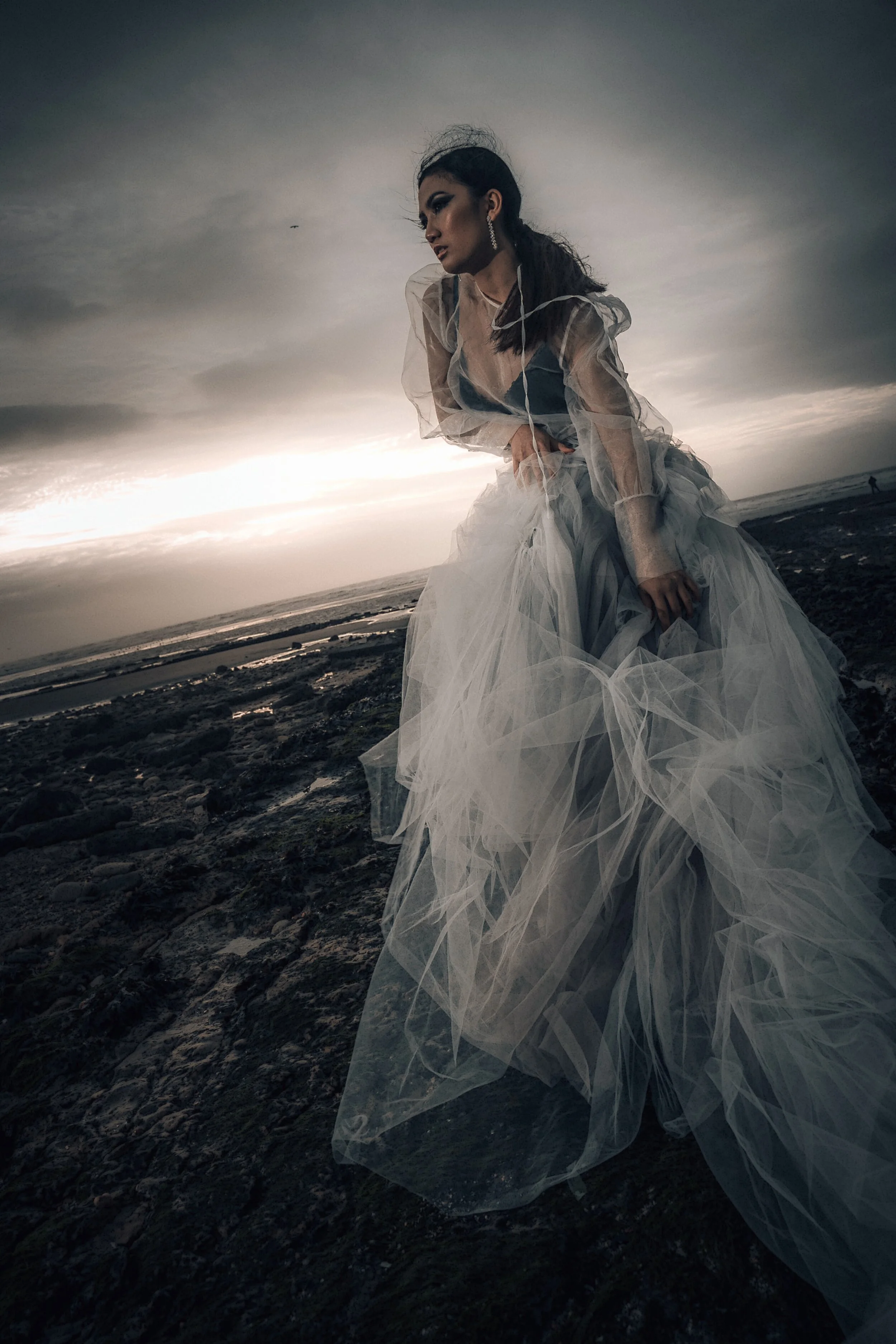 Photographer: Frank Littmann Female Model: Anantra Boonsut Makeup Artist: Chrissy Obenauer Wardrobe Stylist: Monika Seifert Fashion Designer: Modeatelie Silbernadel Wardrobe Credits: dress SILBERNADEL