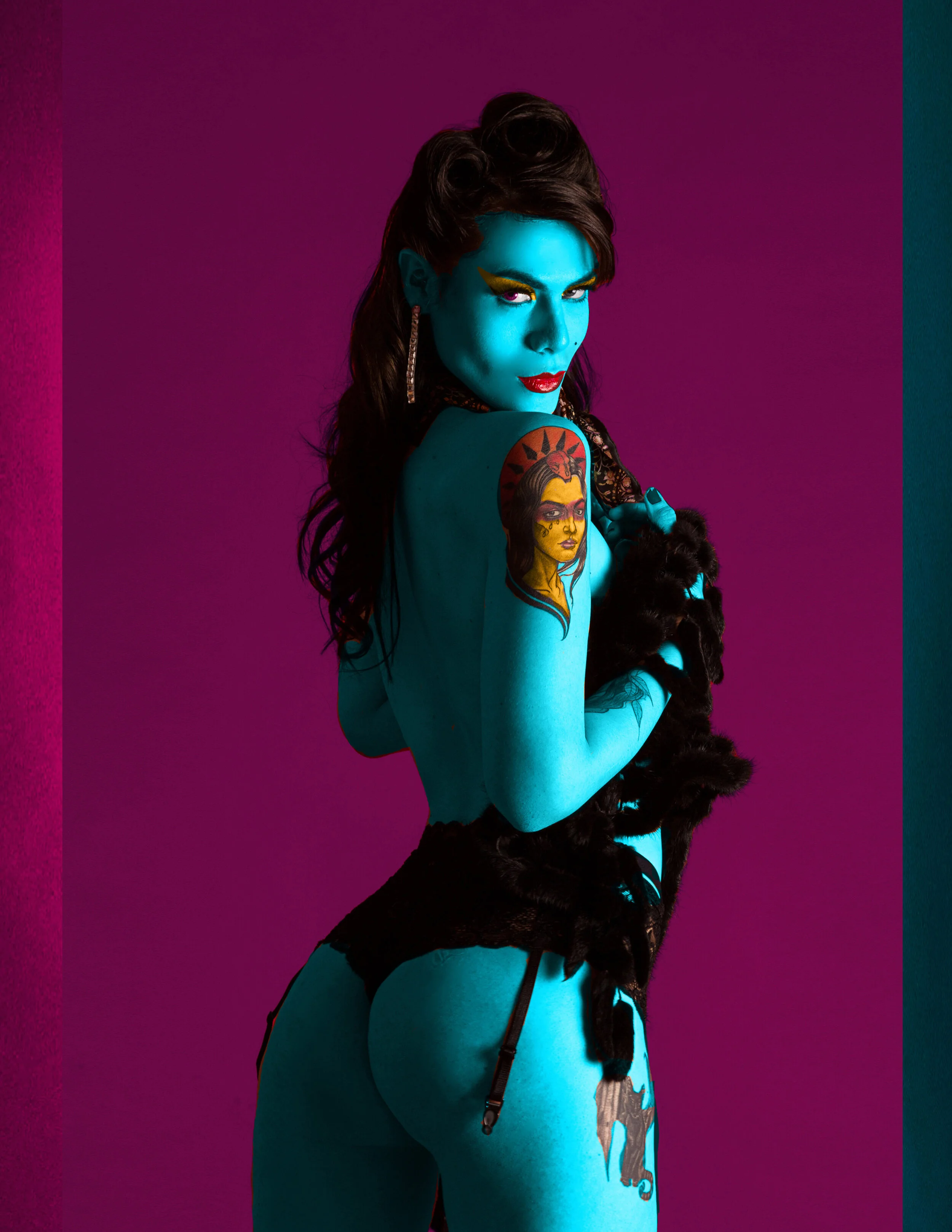 Photographer: Luis Linares Model: Magnolia Coronado Makeup Artist: Diego Solis Hair Stylist: Angel Corona Wardrobe Stylist, Creative Director, Designer: E.Salim Wardrobe Stylist: Maria Aura