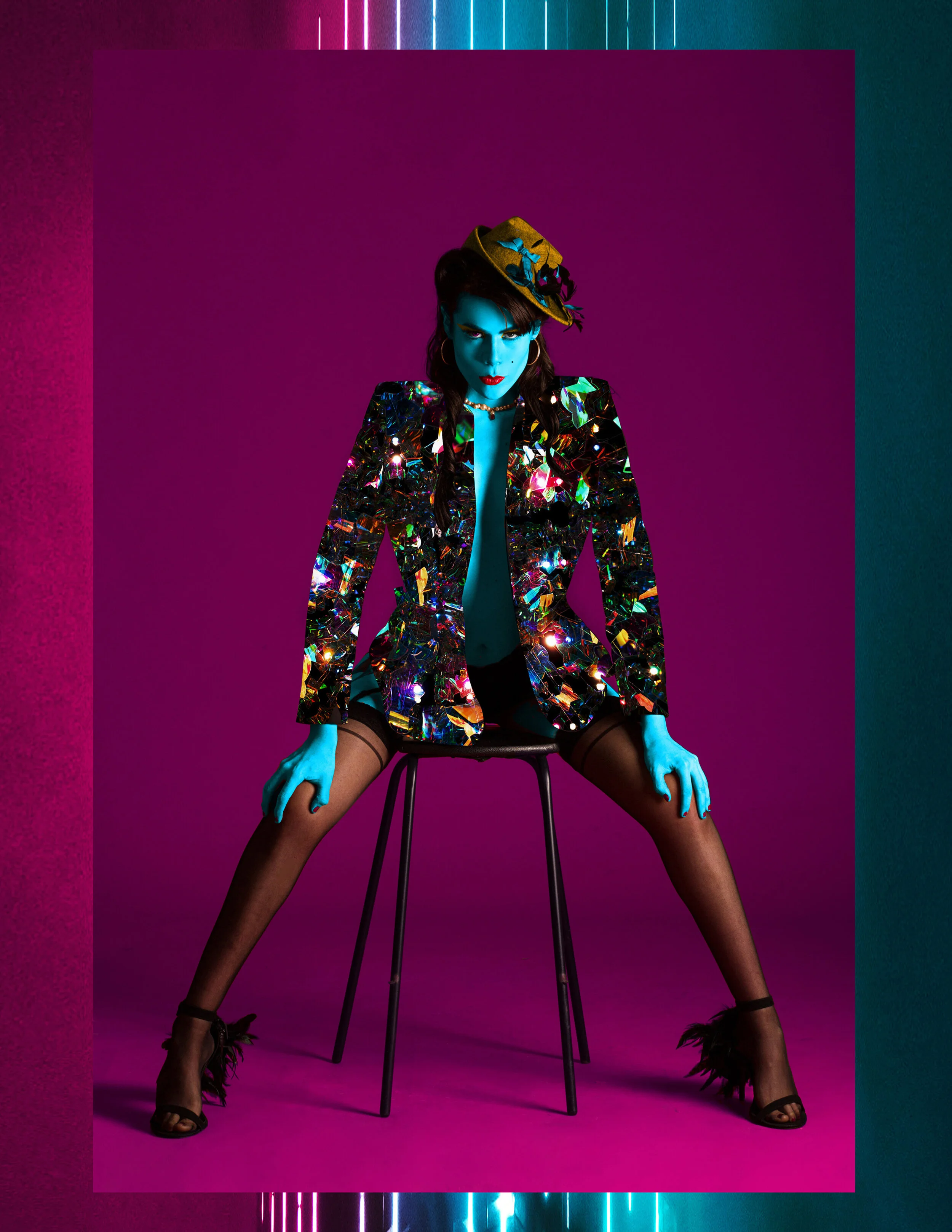 Photographer: Luis Linares Model: Magnolia Coronado Makeup Artist: Diego Solis Hair Stylist: Angel Corona Wardrobe Stylist, Creative Director, Designer: E.Salim Wardrobe Stylist: Maria Aura