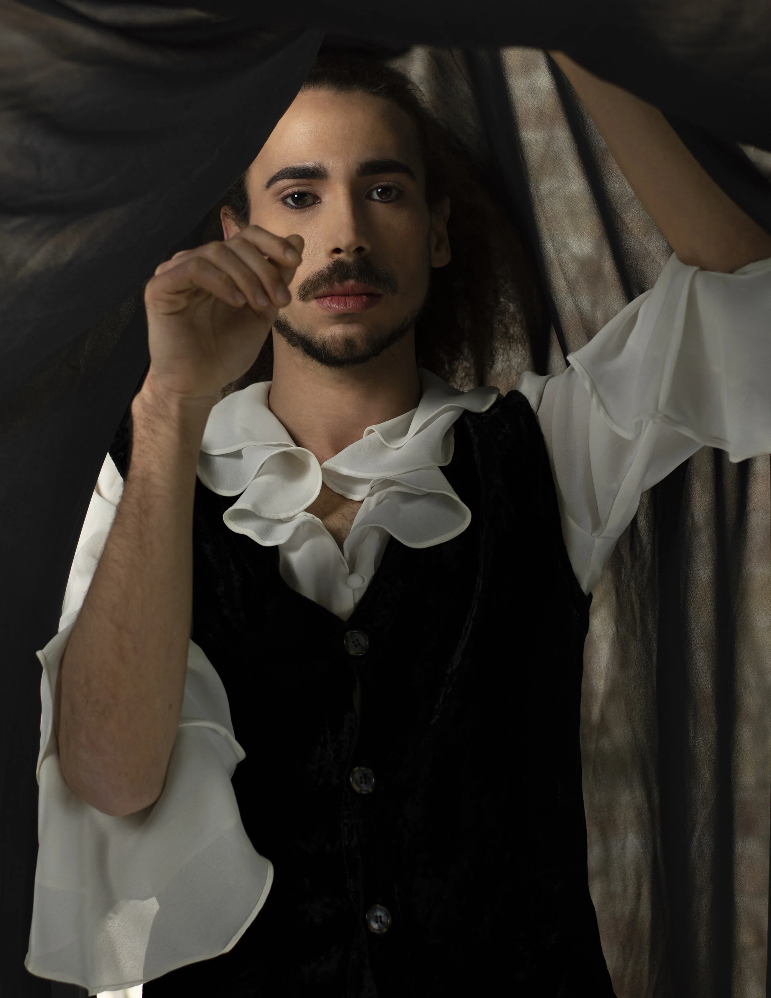 Photographer: Virgilio Gomes Male Model: Jose Cuenca Makeup Artist: Andrea Segura Mora Wardrobe Stylist: Claudia Marco Wardrobe Stylist: Laia Cabestany Wardrobe Credits: Shirt: Chaus Vest: CPshades