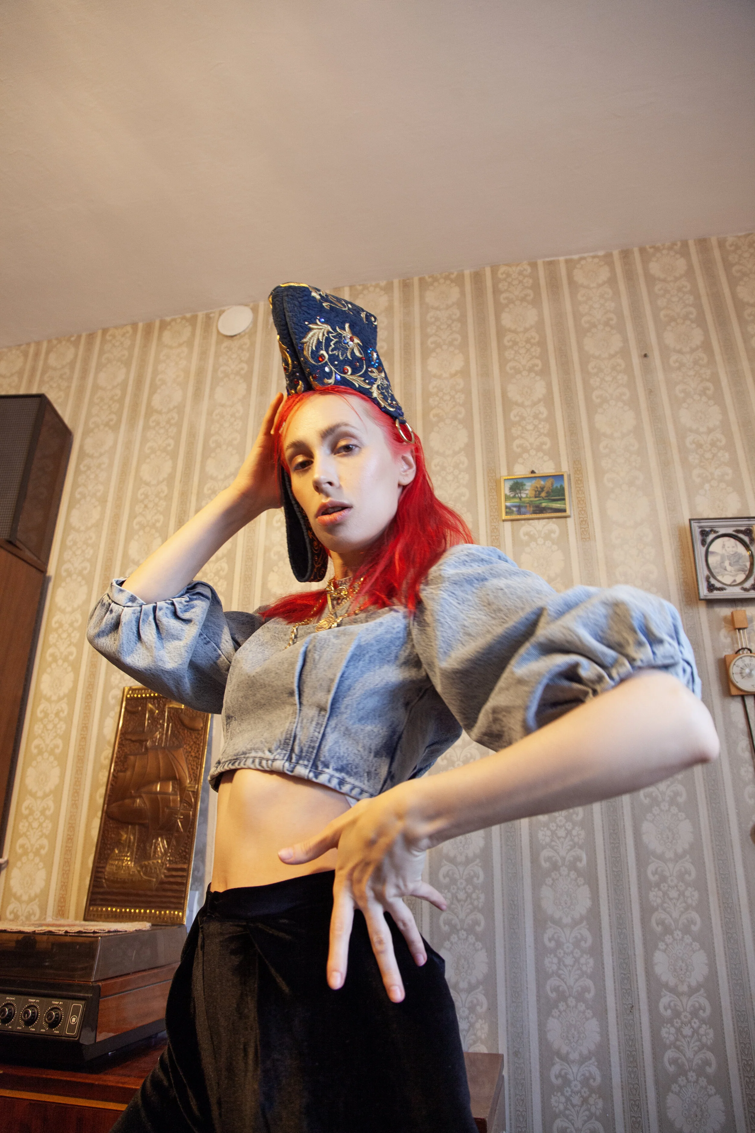 Photographer, Retoucher: Polovodova Ksusha Female Model: Helen Yushkova Stylist: Lana Salakhetdinova Makeup Artist/Hair Stylist: Masha Strogaya Fashion Designer: Valentina Bukeeva Wardrobe Credits: Top: Zara Bag: Valentina Bukeeva Pants: M