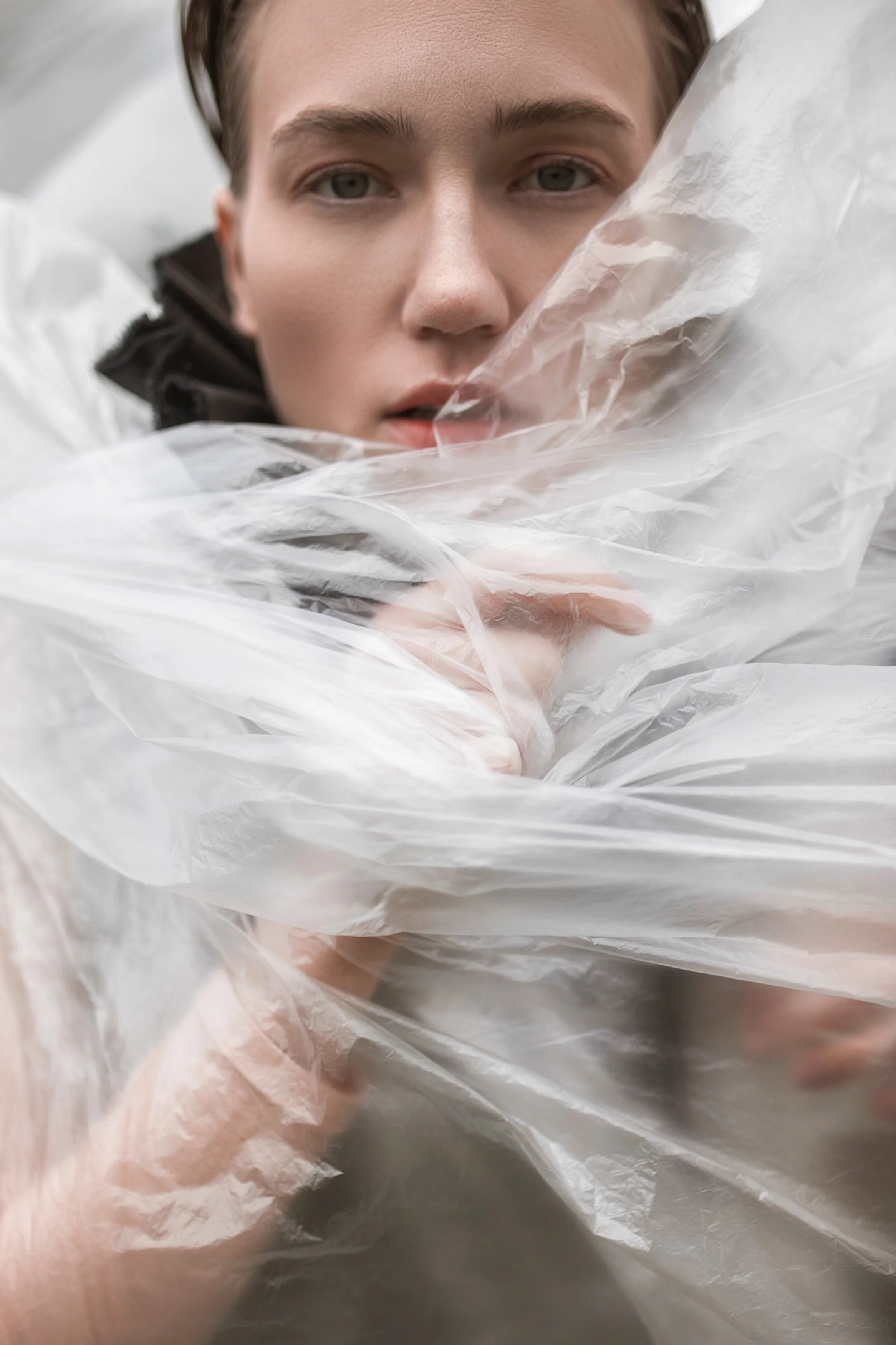 Photographer: Alexandra Bizyukova Female Model: Alexandra Nilova @Timodels Makeup Artist: Christina B Fashion Designer: AYA DESIGN Wardrobe Stylist/Creative Director: Irina Evseenko Wardrobe Credits: Siver shining dress Aya design Black coll