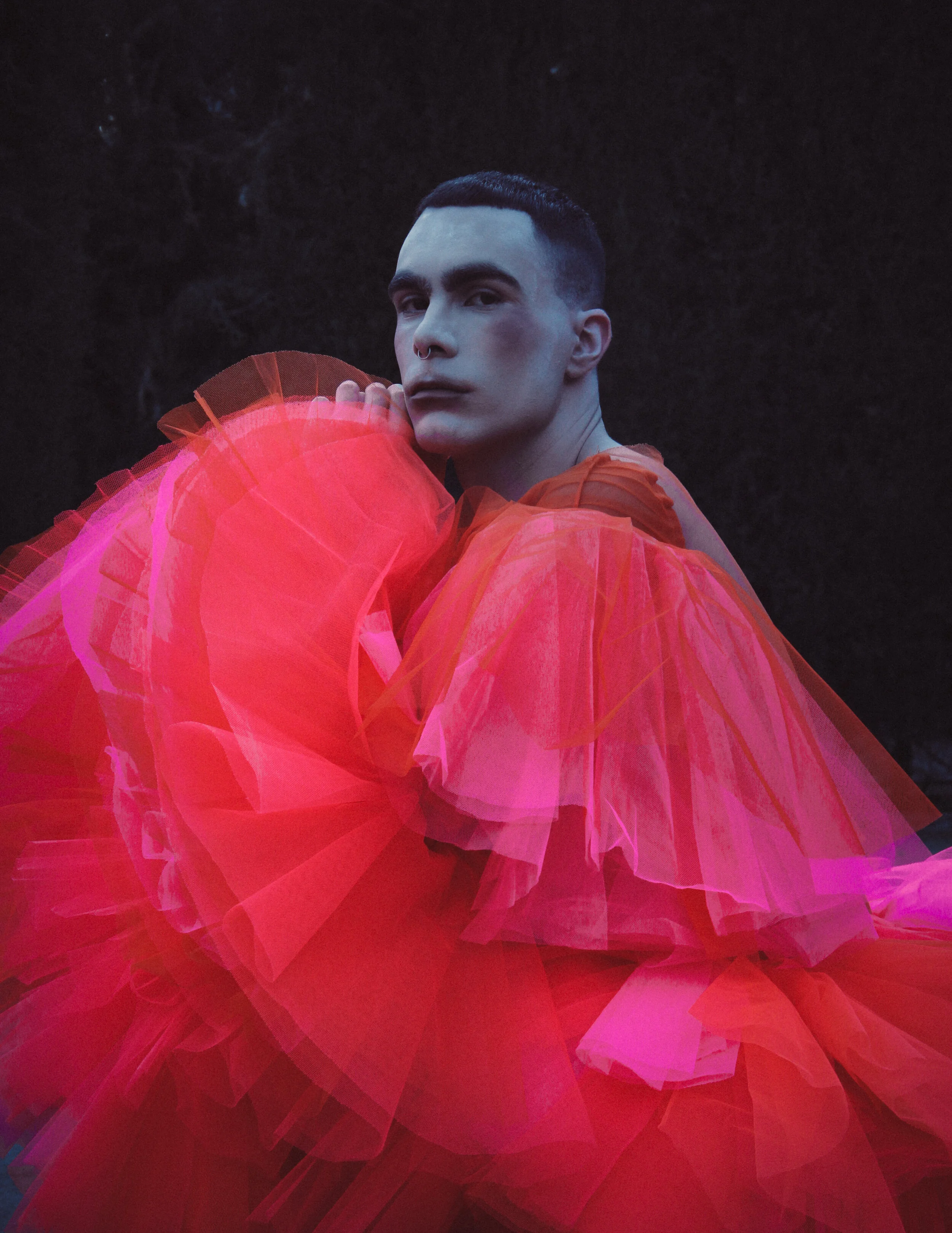 Creative Director/Photographer/Retoucher: Manu Conejero Model/Makeup Artist: Berrenga Wardrobe Stylist/Creative Director: Nuri Garcia Fashion Designer: Carmen Valencia Wardrobe Credits: Top & Skirt Carmen Valencia Shoes Berrenga