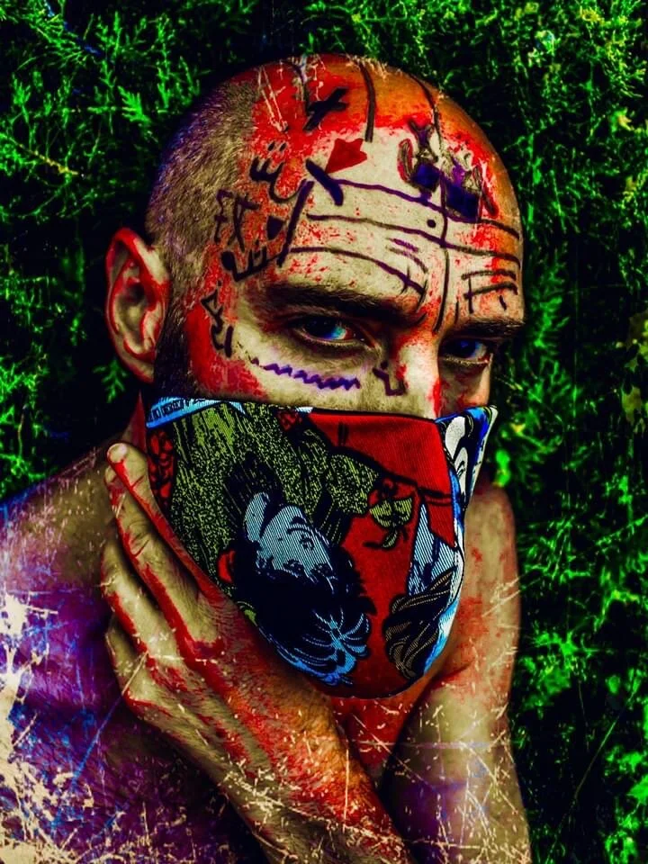 Photographer: Alptekin Top Male Model: Raimondo Rossi @raimondorossiofficial Makeup Artist: Anna Cherubini Fashion Designer: Steven’s hats Wardrobe Credits: Mask: Steven’s hats