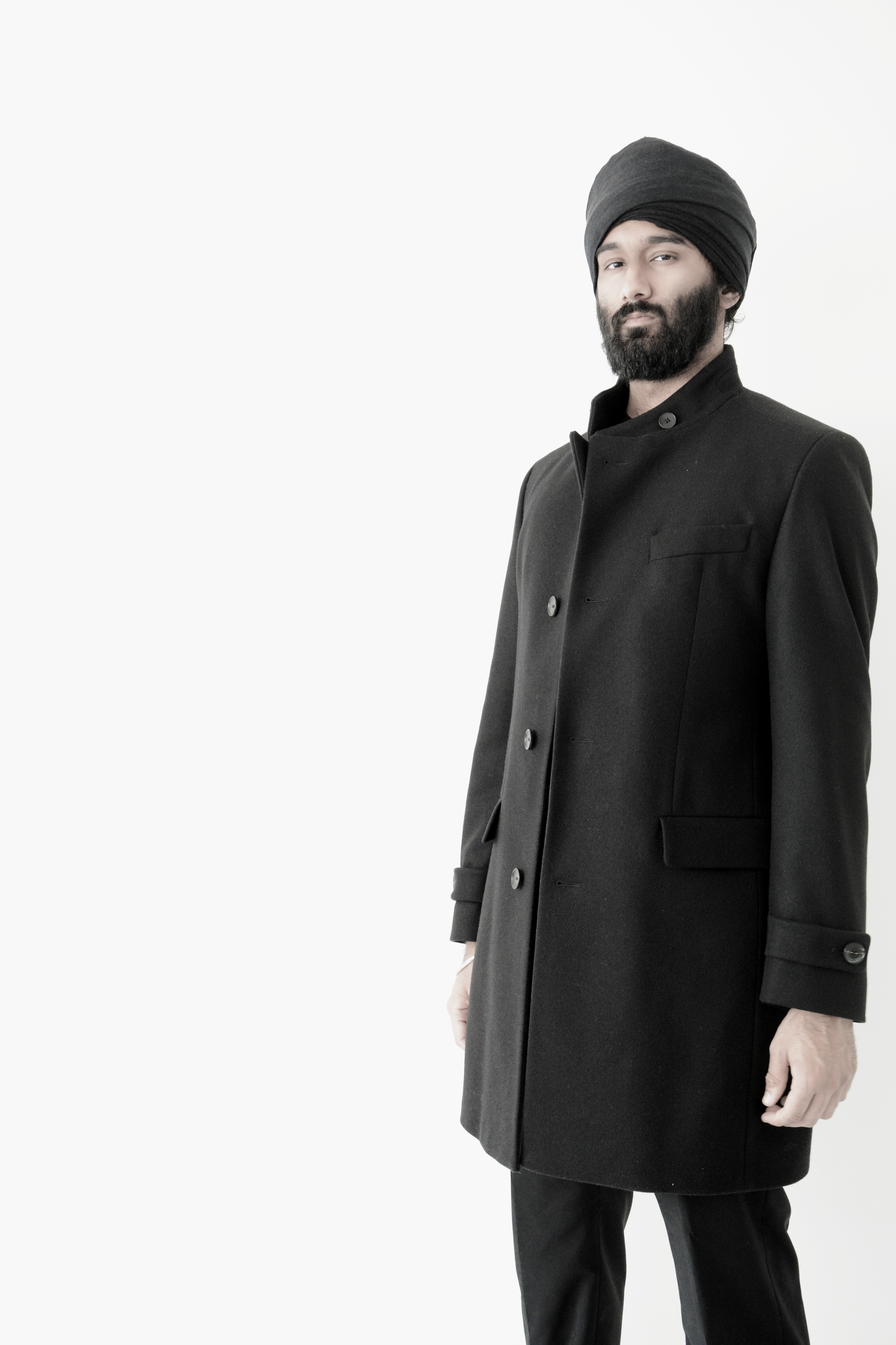 Model: Taz Singh Wardrobe Credits: Model: Taz Singh @modeltsingh Coat: HUGO BOSS @boss Trouser: Calvin Klein @calvinklein