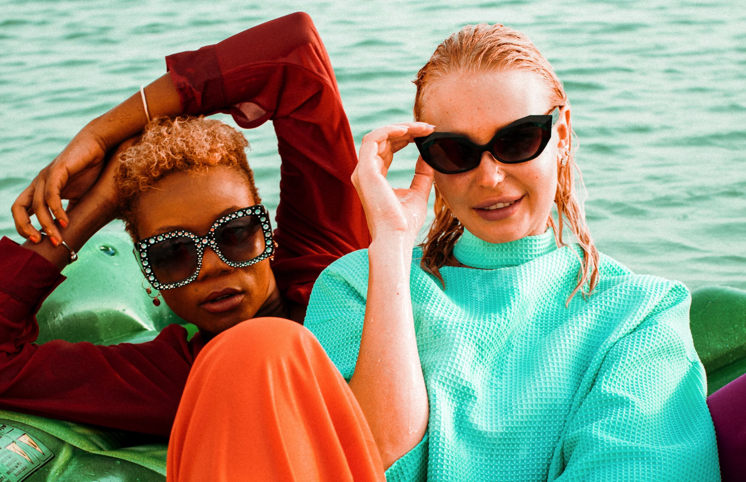 Photographer: Olena Miroshnichenko Female Model: Tejori Female Model: Aliona Zalesskaya Wardrobe Credits: Sunglasses "Topshop"