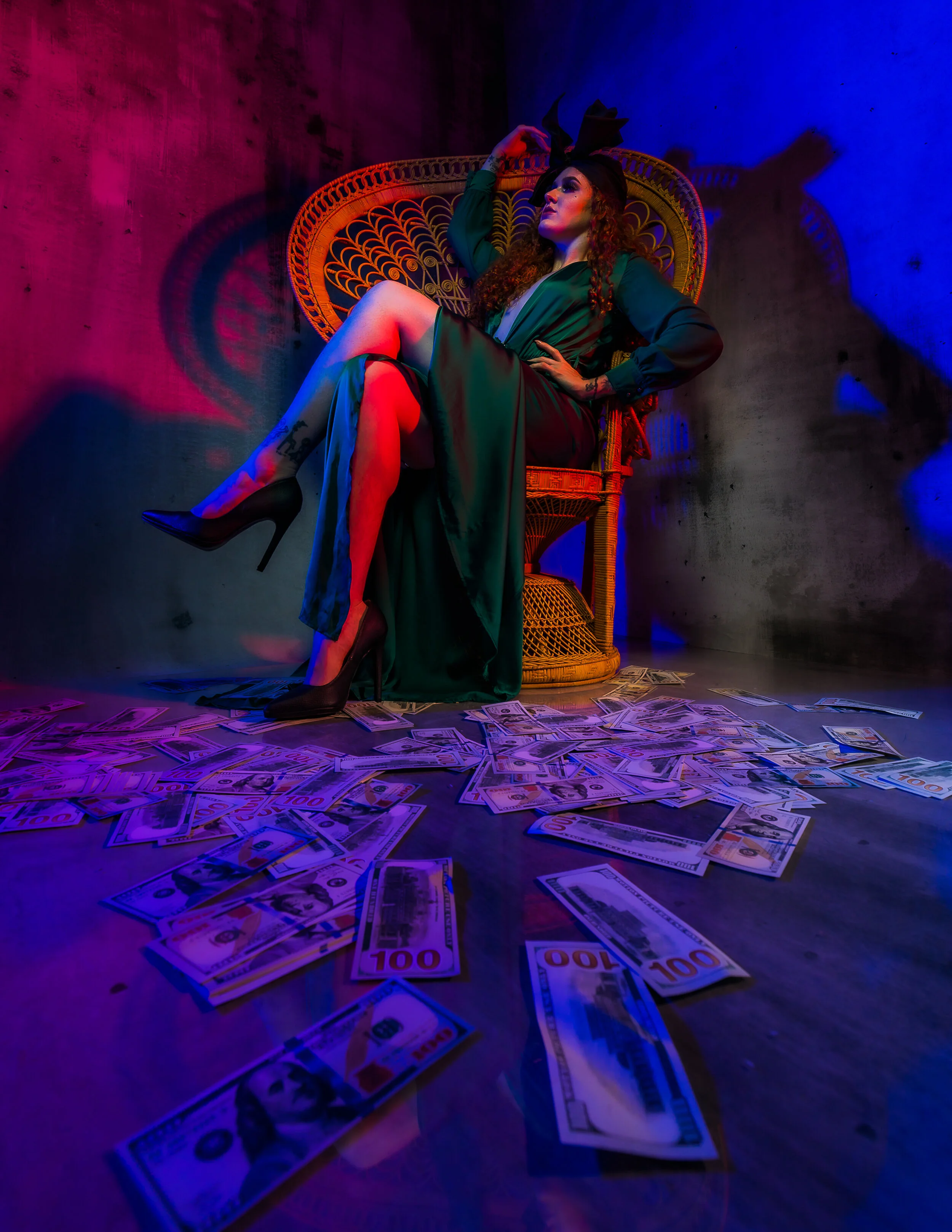 Photographer: Tom Marvel Accessory Designer/Wardrobe Stylist/Creative Director/Fashion Designer/Makeup Artist: Paula Gonzalez Female Model: Vivian Beck Wardrobe Credits: Wardrobe by Paula Gonzalez