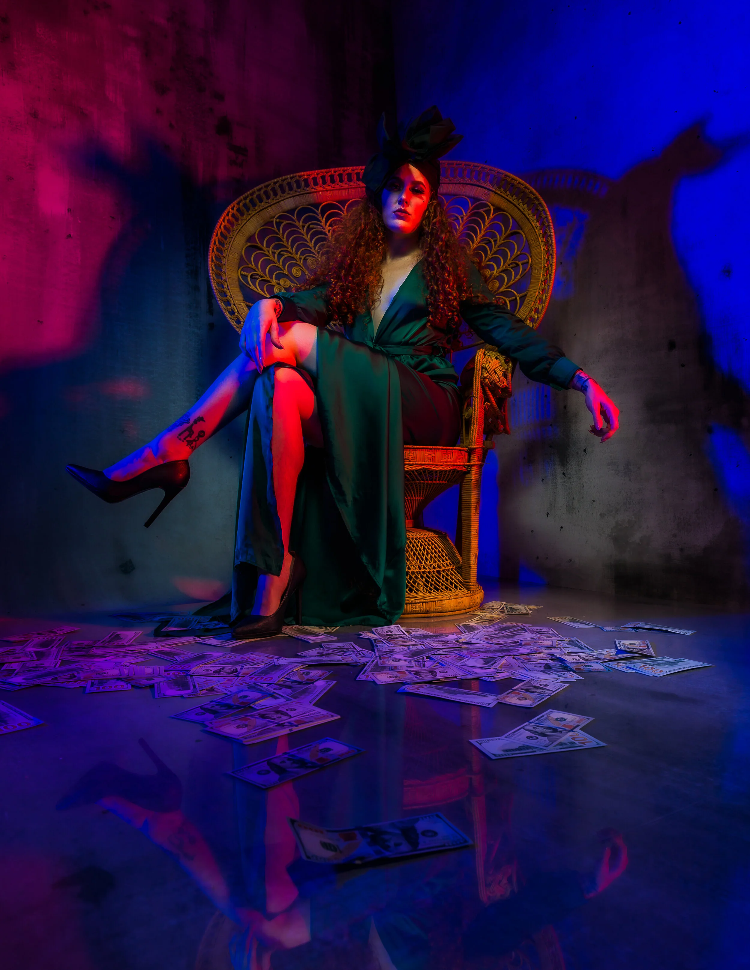 Photographer: Tom Marvel Accessory Designer/Wardrobe Stylist/Creative Director/Fashion Designer/Makeup Artist: Paula Gonzalez Female Model: Vivian Beck Wardrobe Credits: Wardrobe by Paula Gonzalez
