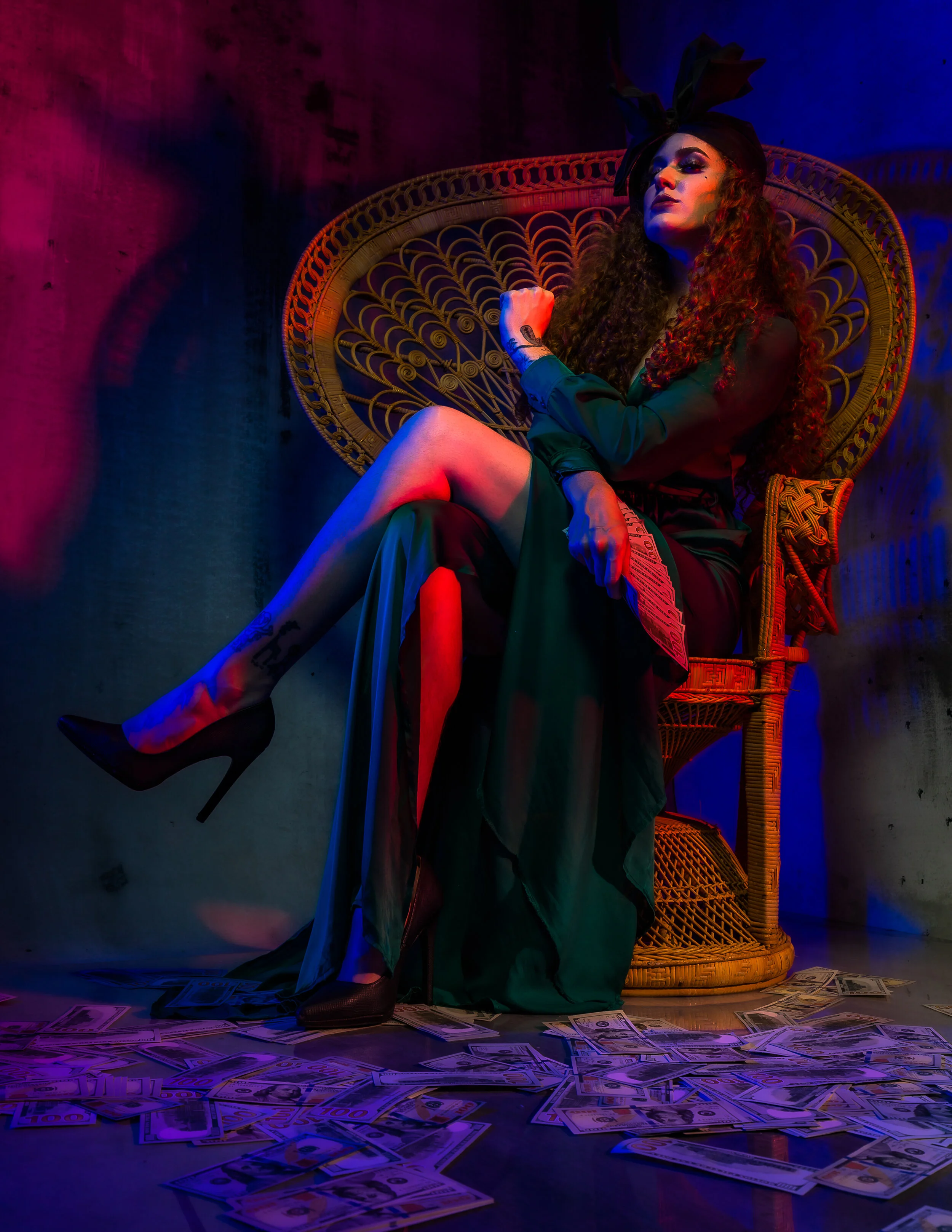 Photographer: Tom Marvel Accessory Designer/Wardrobe Stylist/Creative Director/Fashion Designer/Makeup Artist: Paula Gonzalez Female Model: Vivian Beck Wardrobe Credits: Wardrobe by Paula Gonzalez